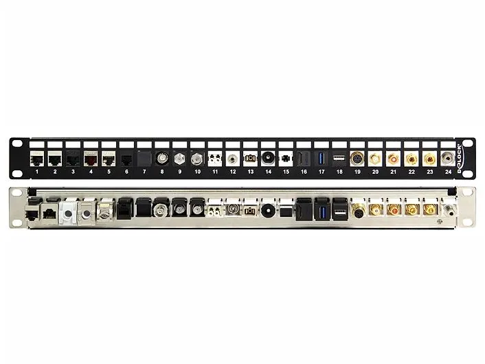 Delock Patchpanel Keystone 24 Port 19 Rack Delock Patchpanel Keystone 24 Port 19 Rack