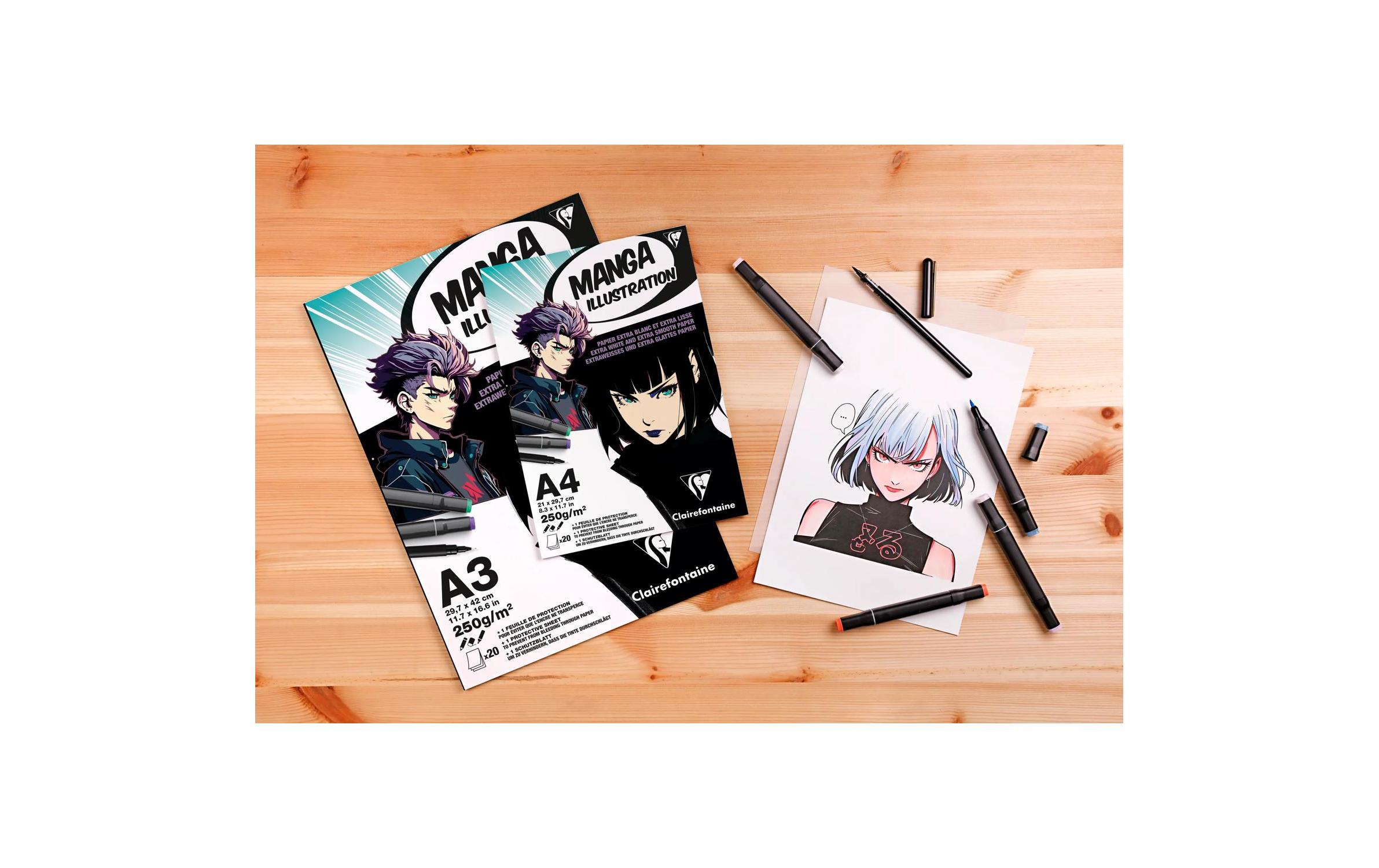 Clairefontaine Manga Illustration Block 21 x 29.7 cm