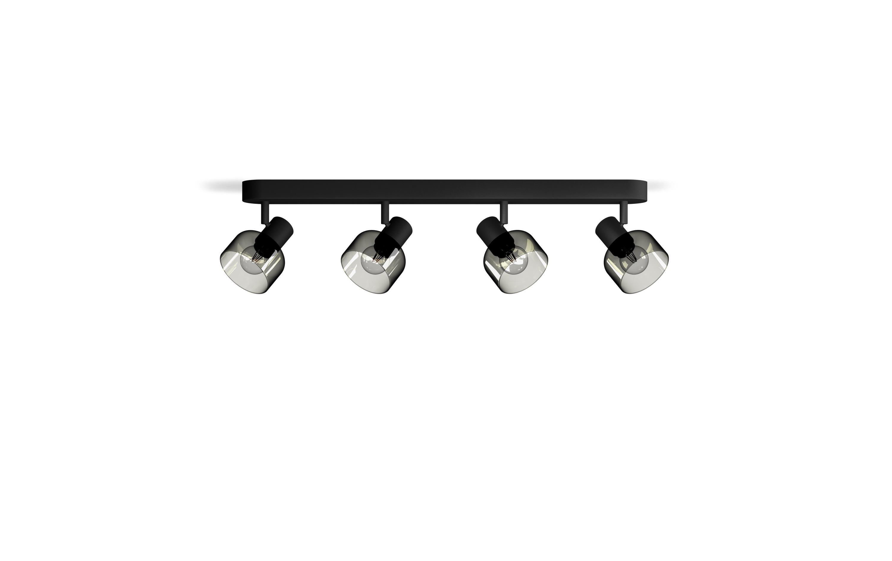 Philips Aufbauspot Sleet 4er Spot für E14 Schwarz, ohne Leuchtmittel Philips Aufbauspot Sleet 4er Spot für E14 Schwarz, ohne Leuchtmittel