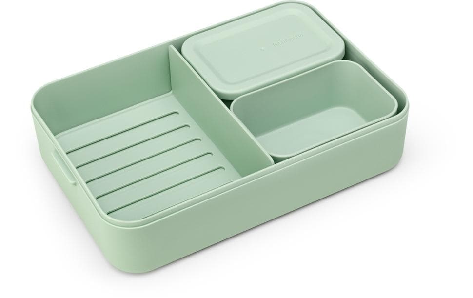 Brabantia Lunchbox Make & Take 25.5 x 16.7 x 6.2 cm, Hellgrün