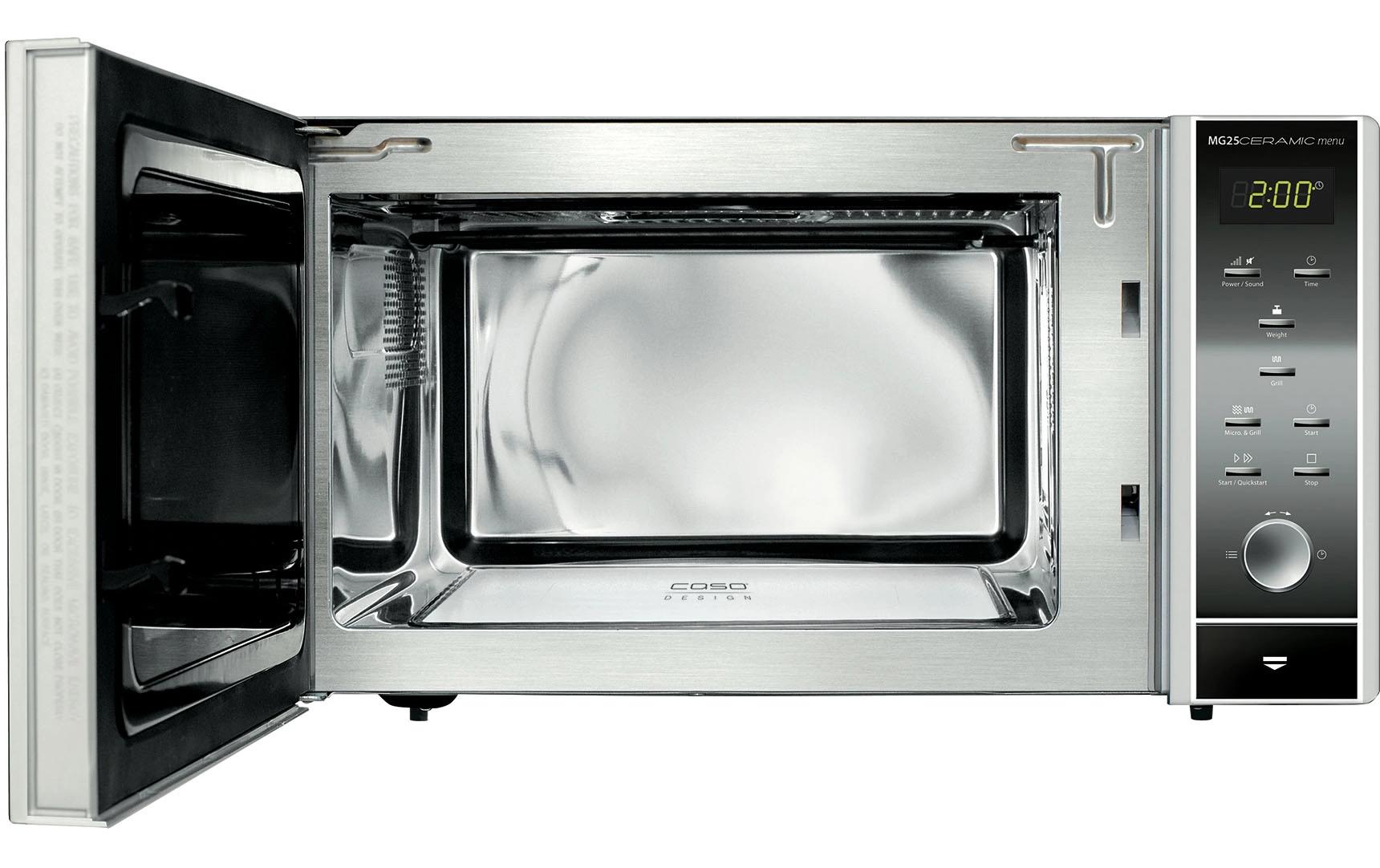 Caso Mikrowelle MG25 Ceramic Menu Schwarz Caso Mikrowelle MG25 Ceramic Menu Schwarz