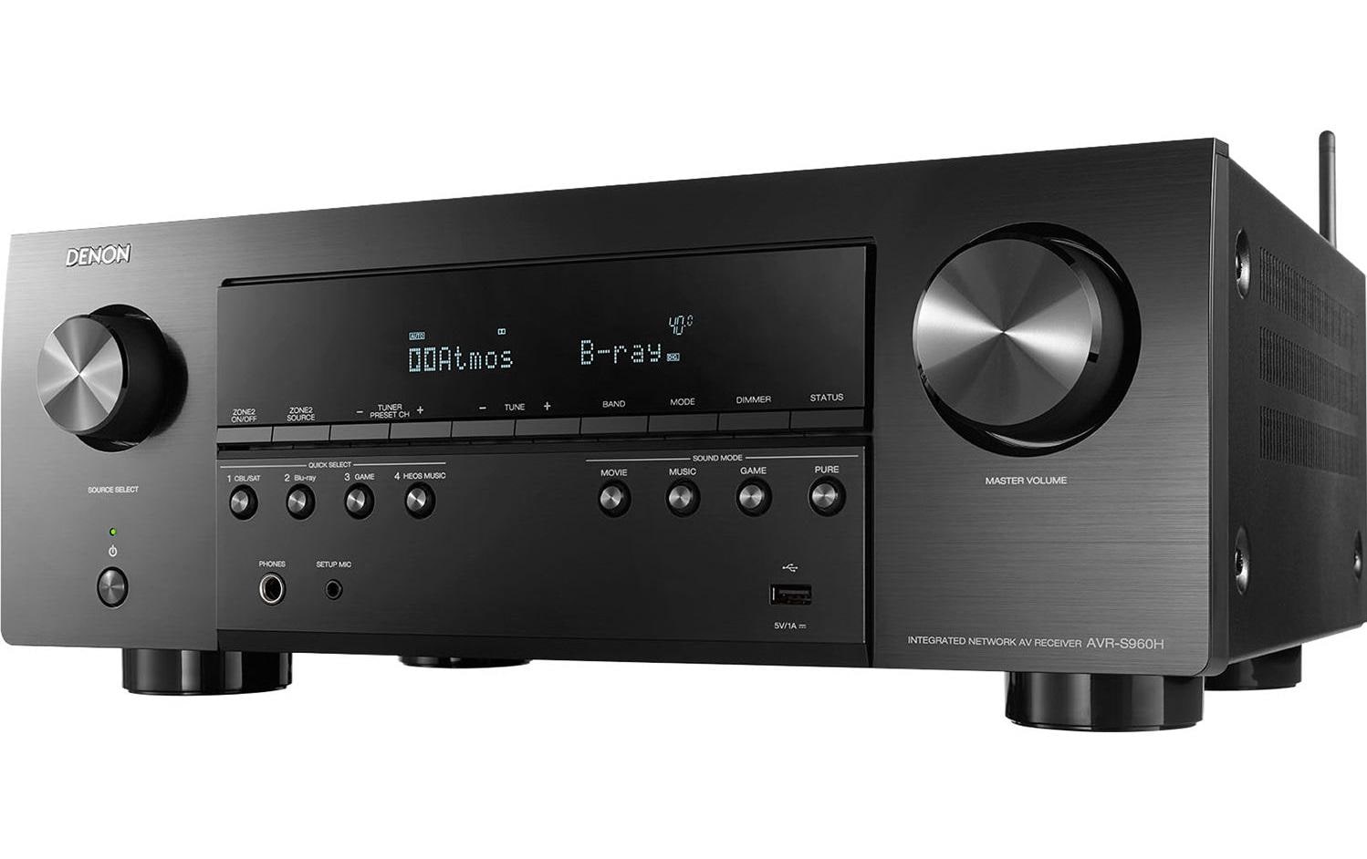 Denon AV-Receiver AVR-S960H Schwarz