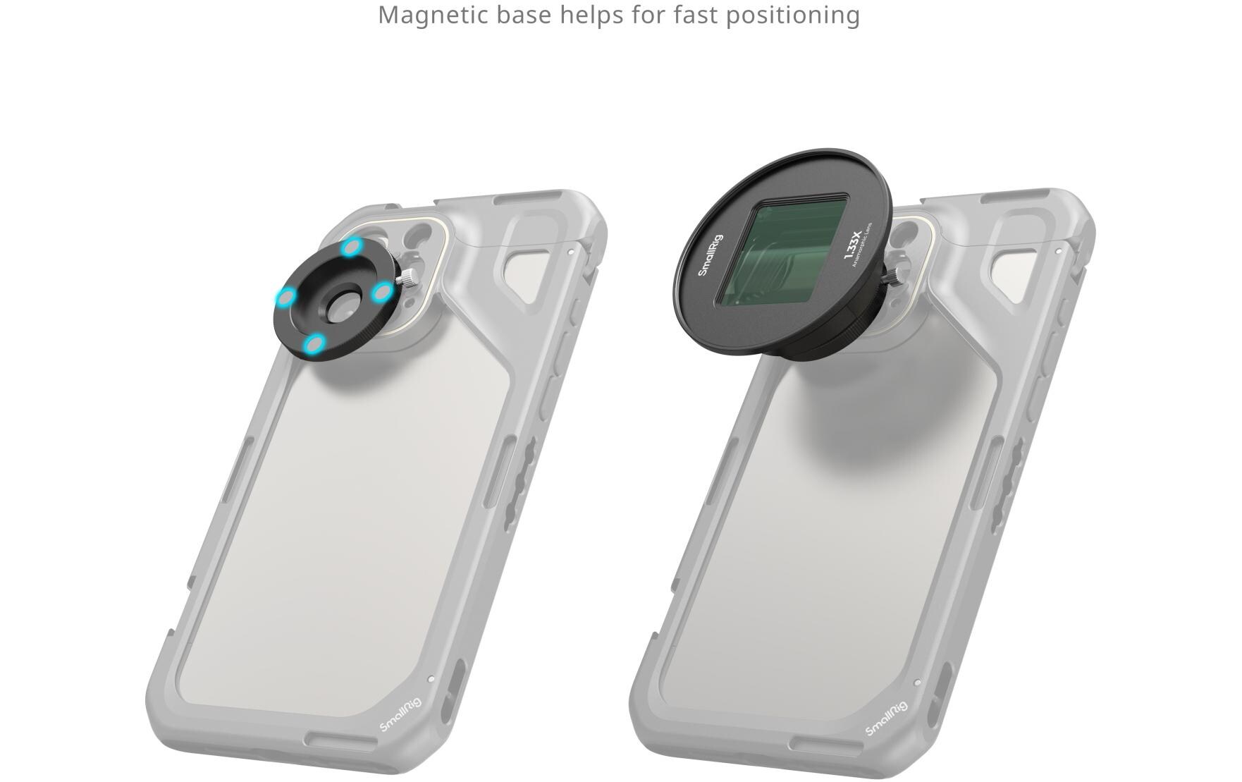 Smallrig 1.33x Anamorphotisches Objektiv für Mobiltelefone (T-Mount)