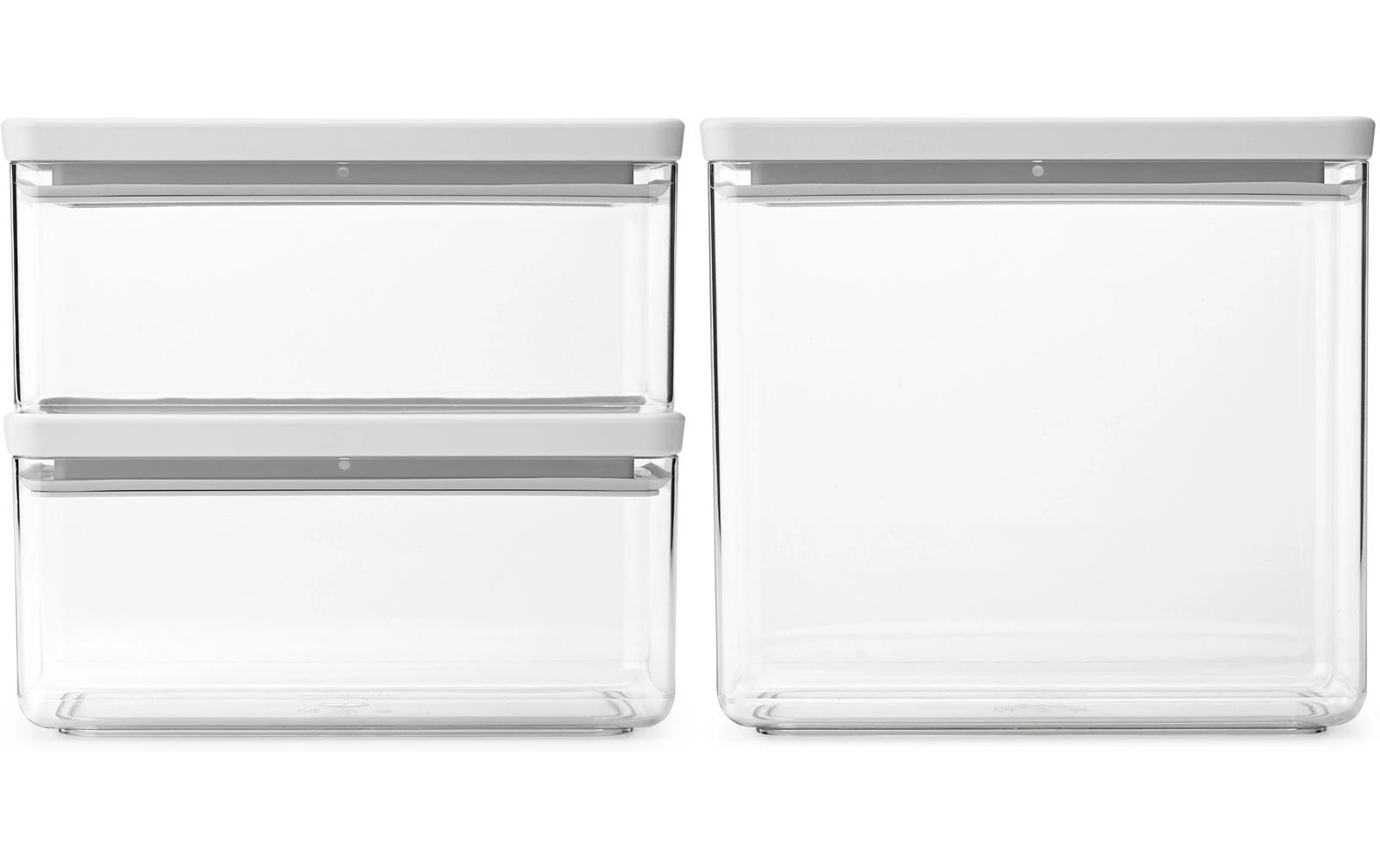 Brabantia Vorratsdose Tasty+ 6.5 l, Hellgrau/Transparent