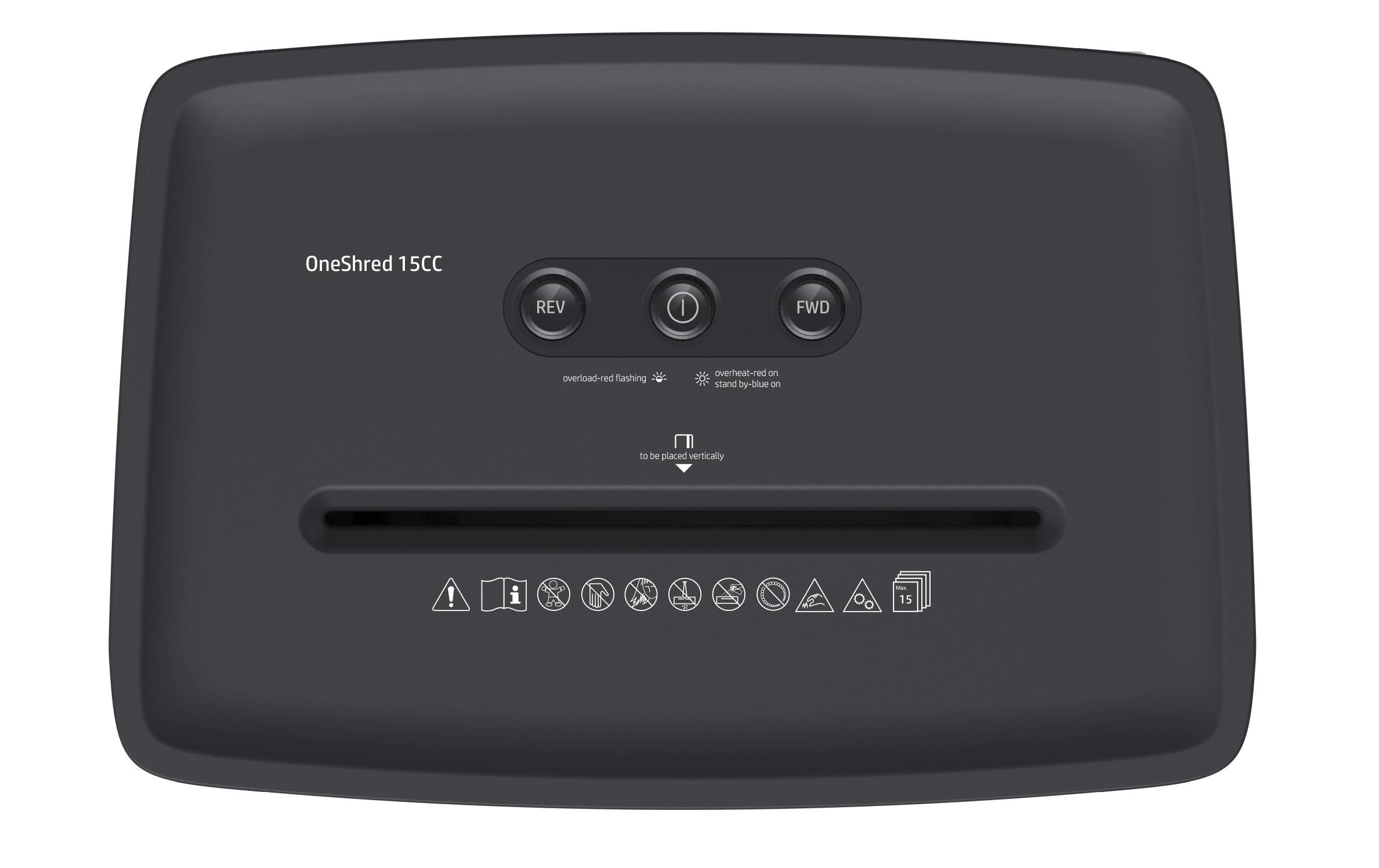 HP Aktenvernichter OneShred 15CC P-4, 15 Seiten