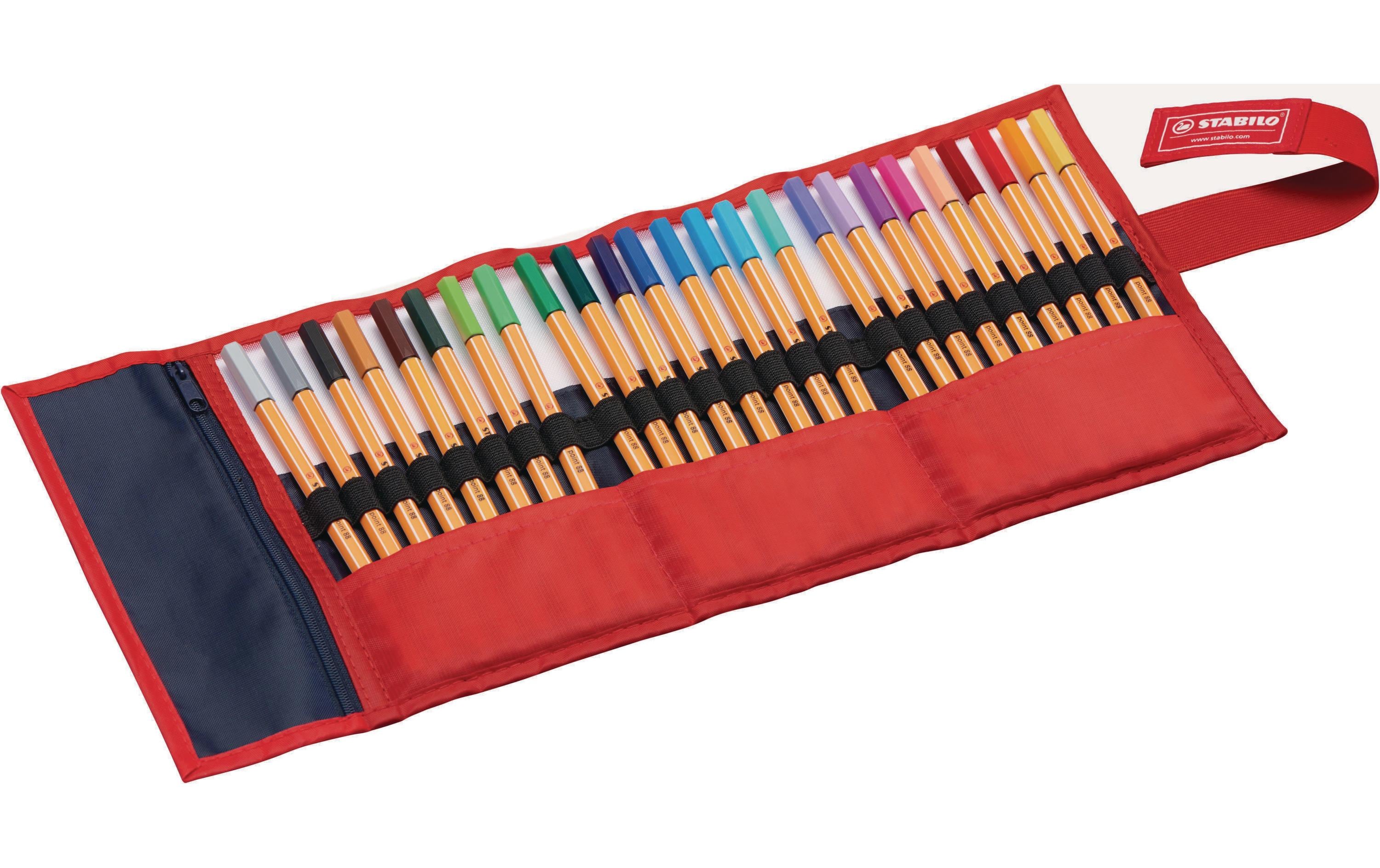 STABILO Fineliner point 88 25 Stück, Mehrfarbig