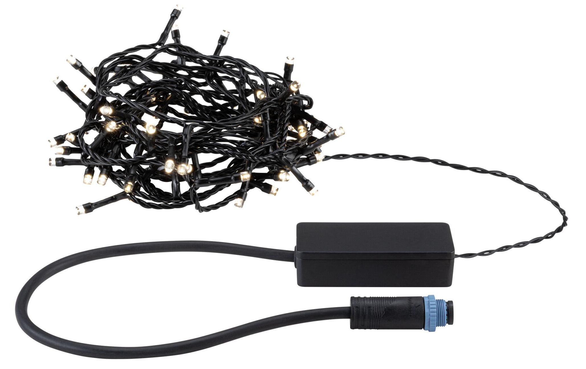 Paulmann LED Lichterkette Plug & Shine Yuna 7.4 m, Warmweiss, Schwarz