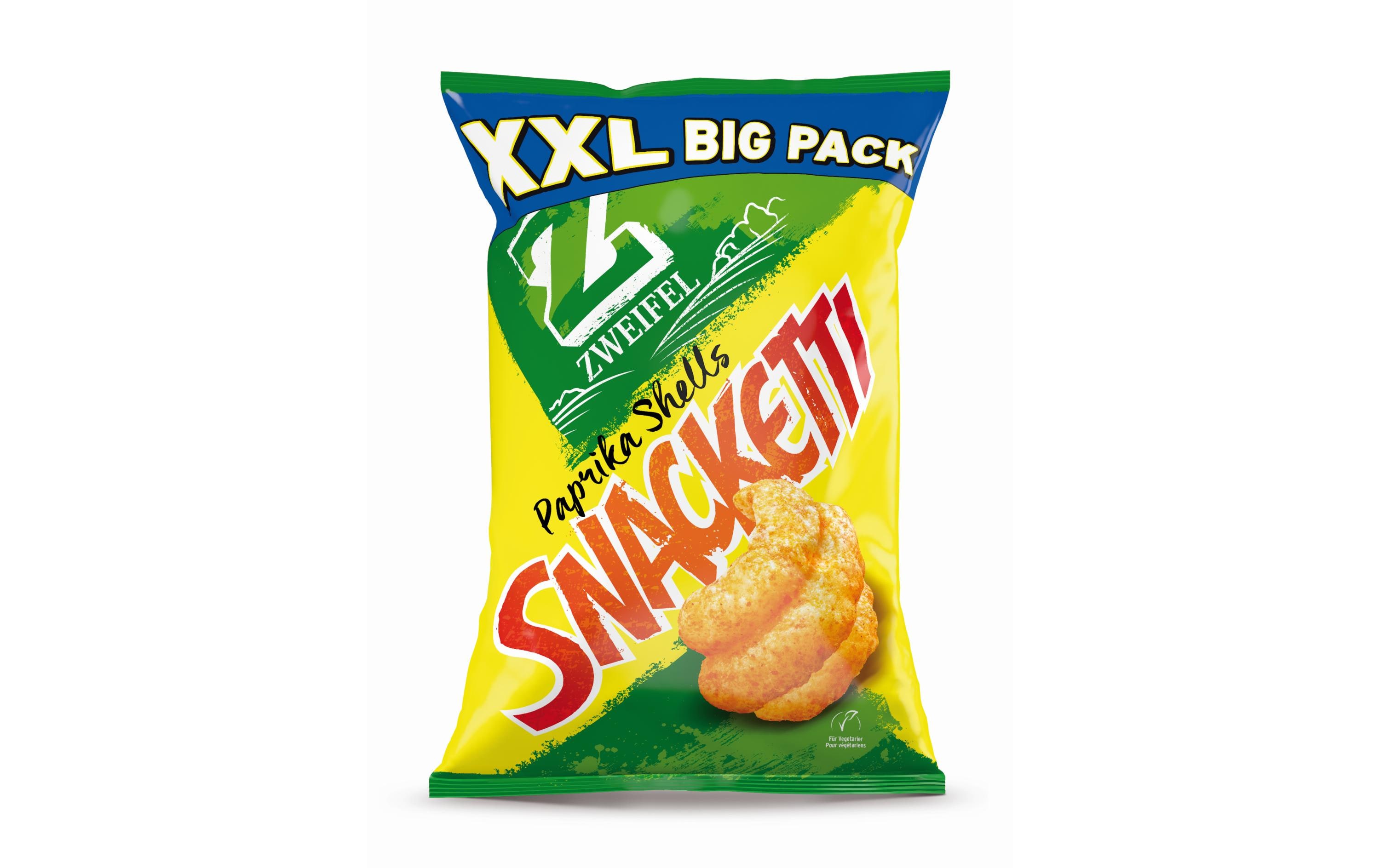 Zweifel Chips Snacketti Paprika Shells XXL 225 g