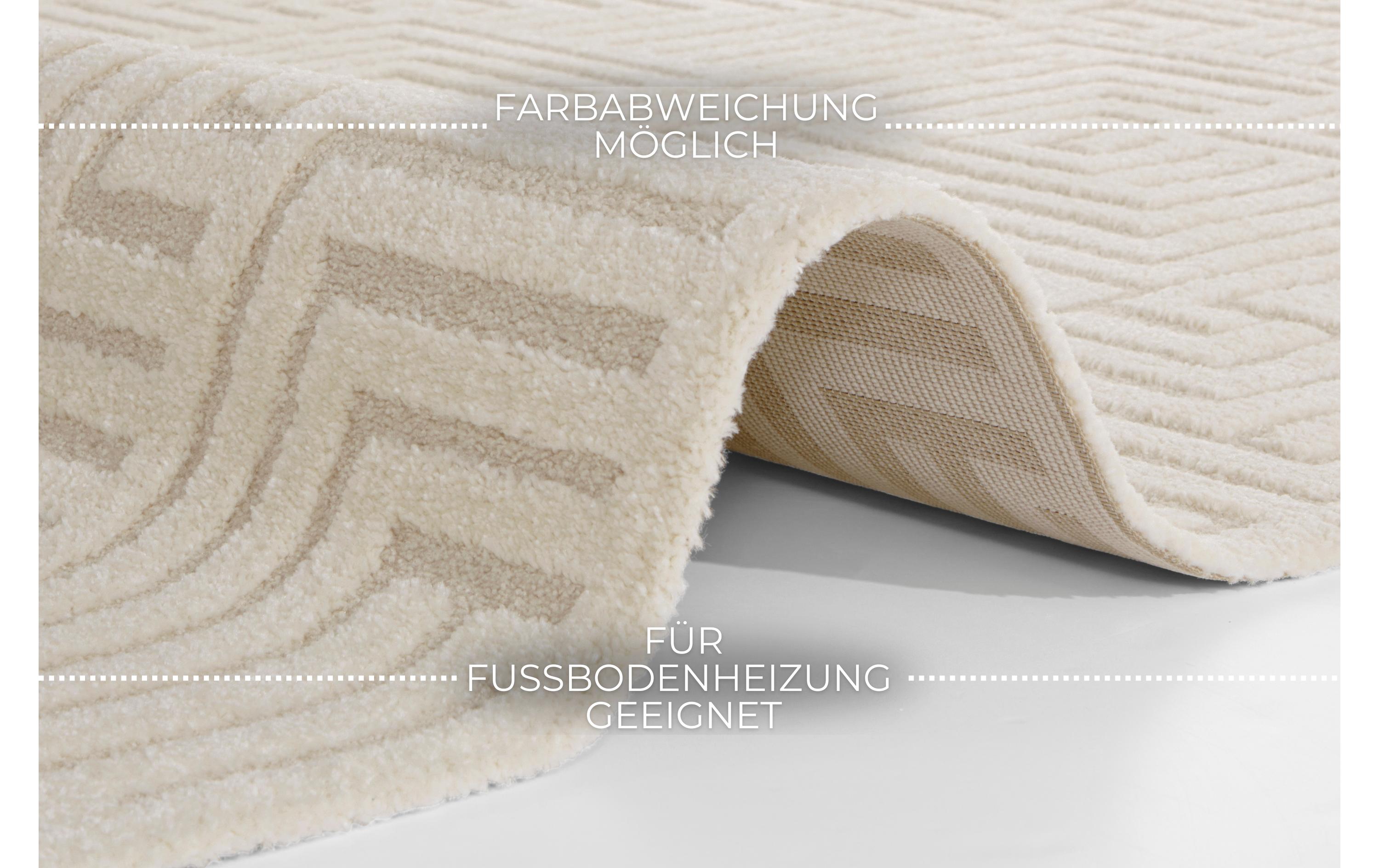 Elle Decoration Teppich Manipu 160 cm x 230 cm, Cream