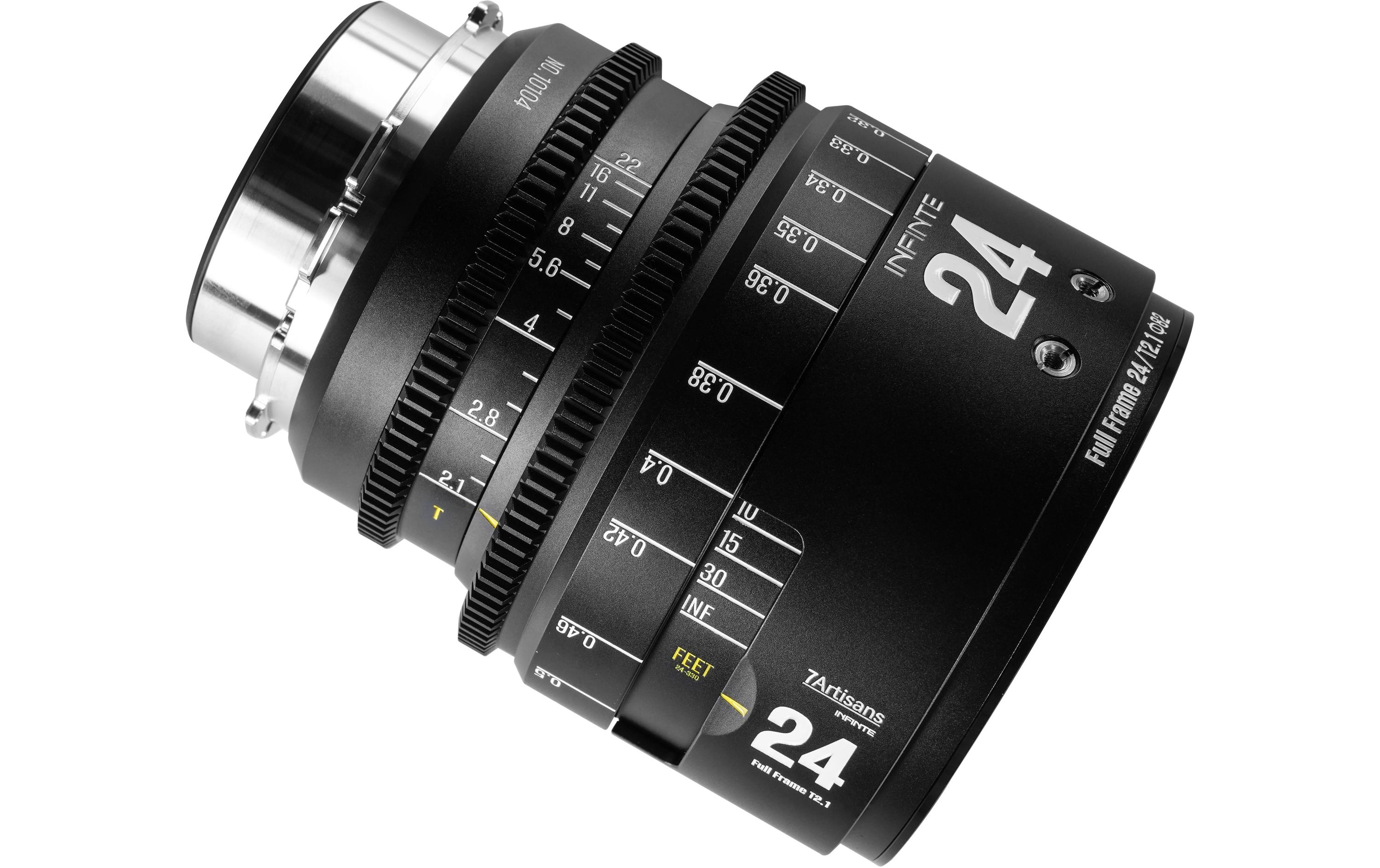 7Artisans Festbrennweite 24mm T/2.1 INFINTE Schwarz – Arri PL