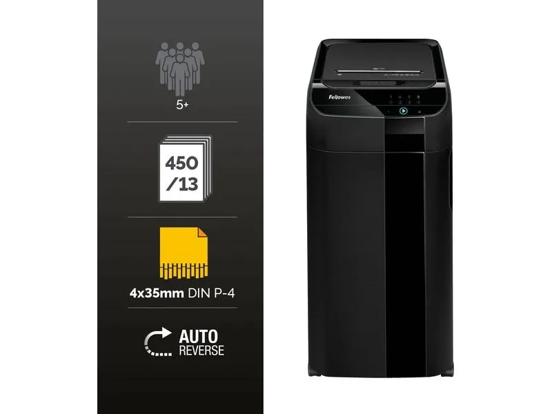 Fellowes Aktenvernichter 450C Schwarz Fellowes Aktenvernichter 450C Schwarz