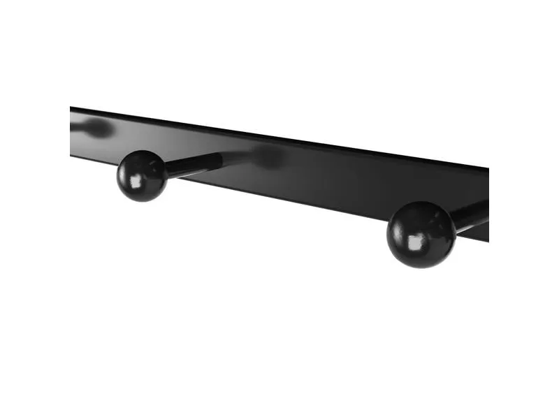VASAGLE Wandgarderobe Industrial Look 60 x 31.7 cm, Braun/Schwarz