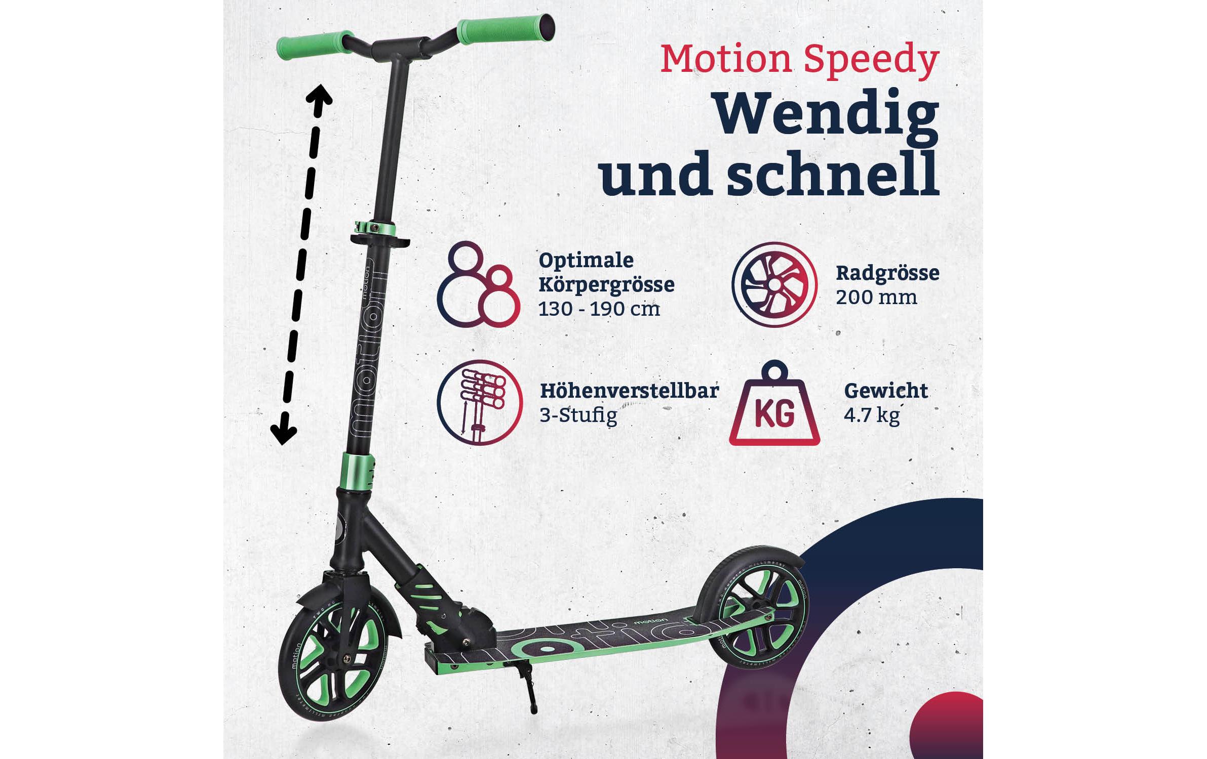 Motion Scooter Speedy, 200 mm, Mint / Black
