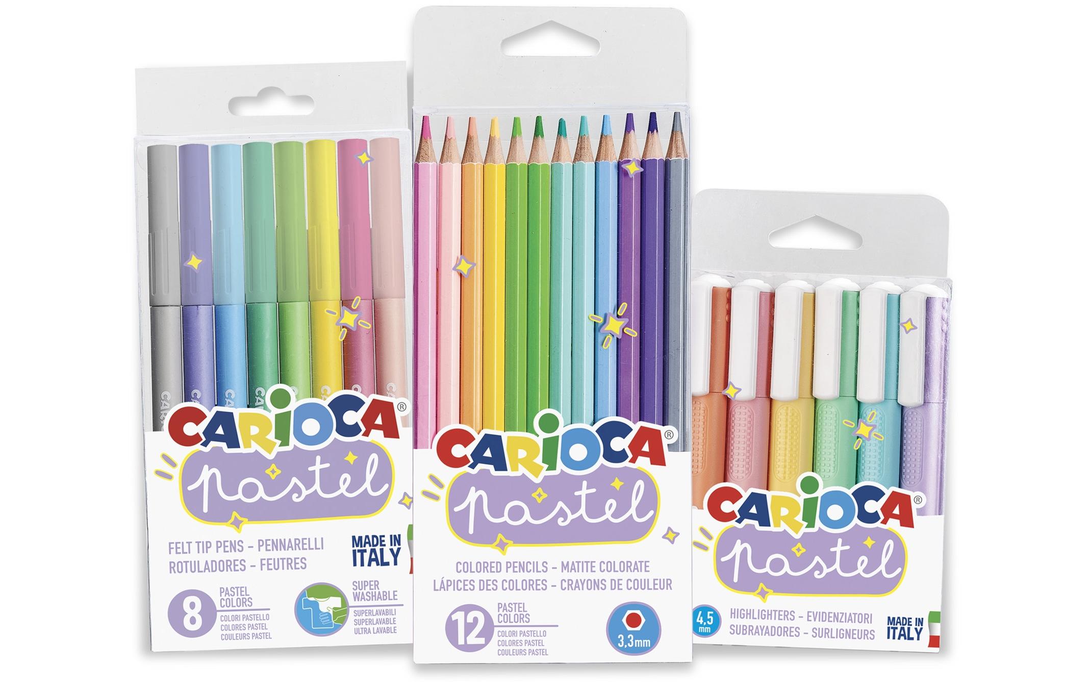 Carioca Set Pastell 26 Stück, Mehrfarbig
