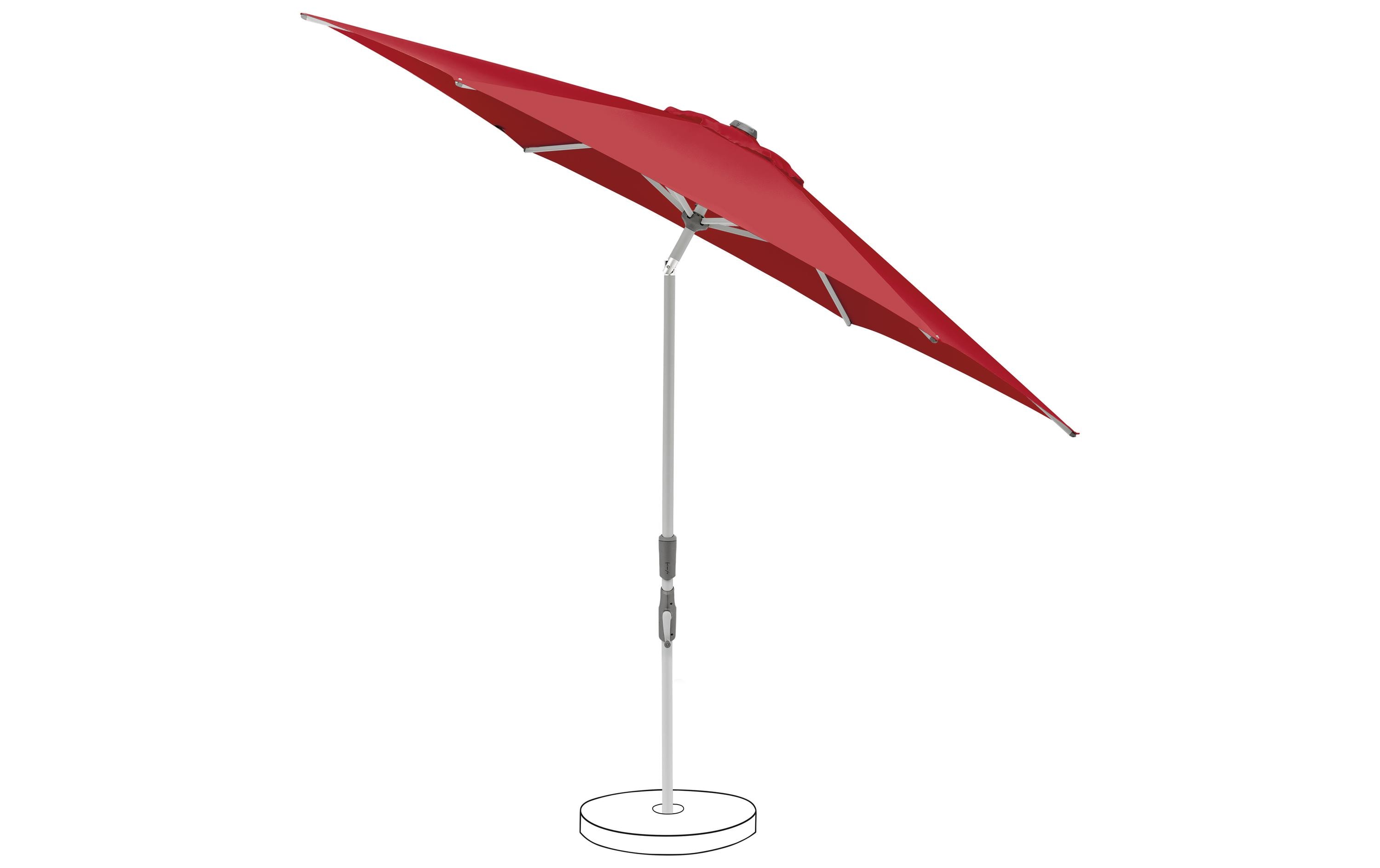 Suncomfort by Glatz Sonnenschirm Slide Ø 250 cm, Aurora Red Suncomfort by Glatz Sonnenschirm Slide Ø 250 cm, Aurora Red