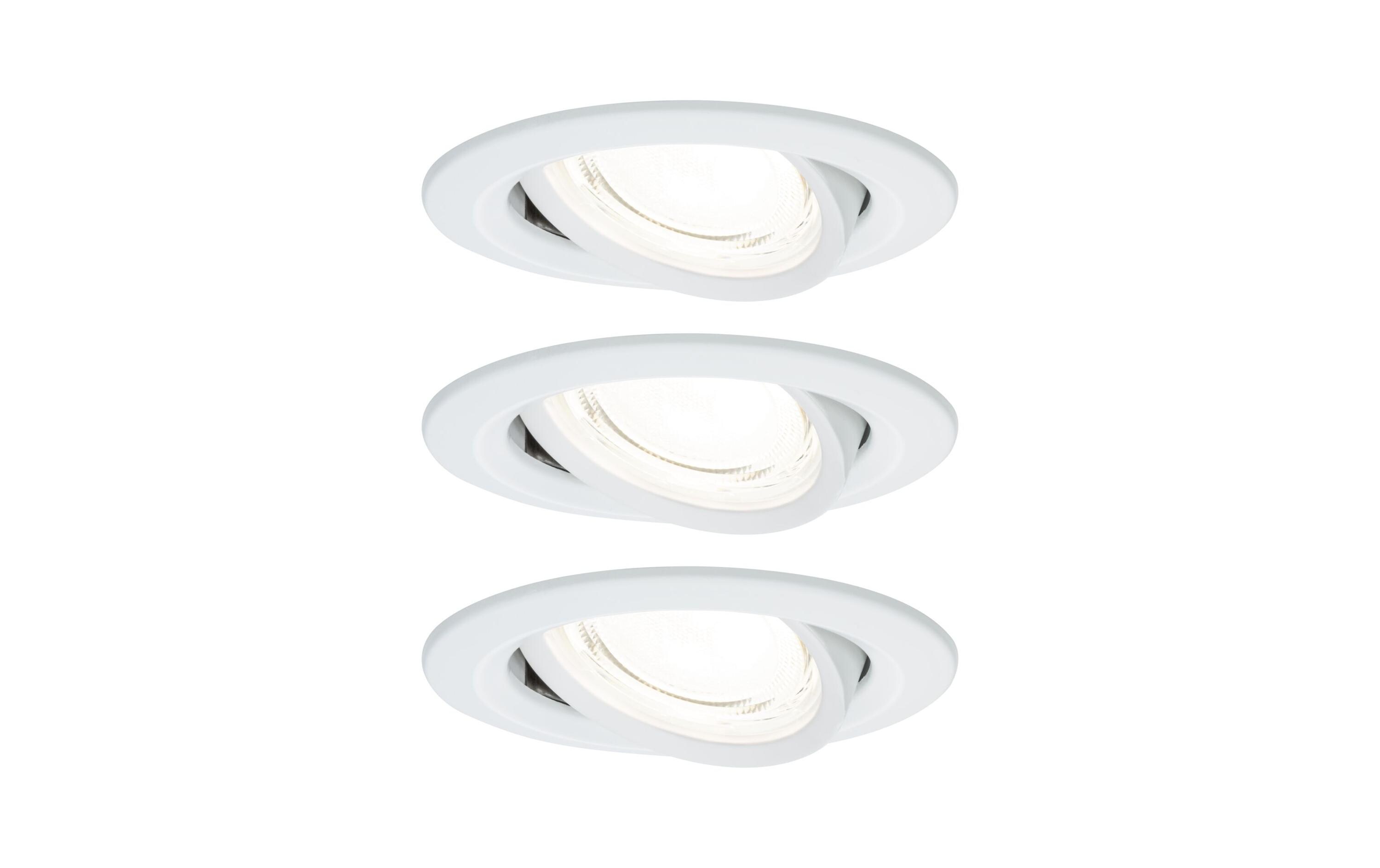 Paulmann Einbauleuchte LED Nova Plus 3-Set Weiss Paulmann Einbauleuchte LED Nova Plus 3-Set Weiss