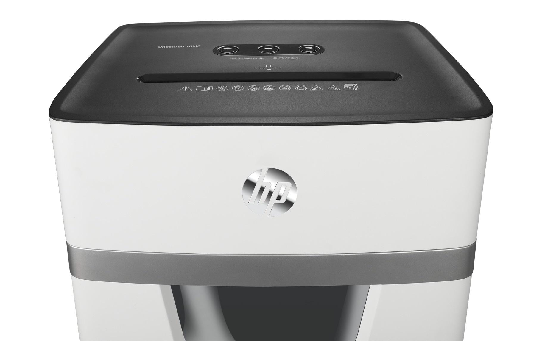 HP Aktenvernichter OneShred 10MC P-5, 10 Seiten