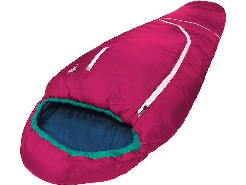 Grüezi Bag Schlafsack Wolle World Traveller 100-170 cm, Himbeerrot