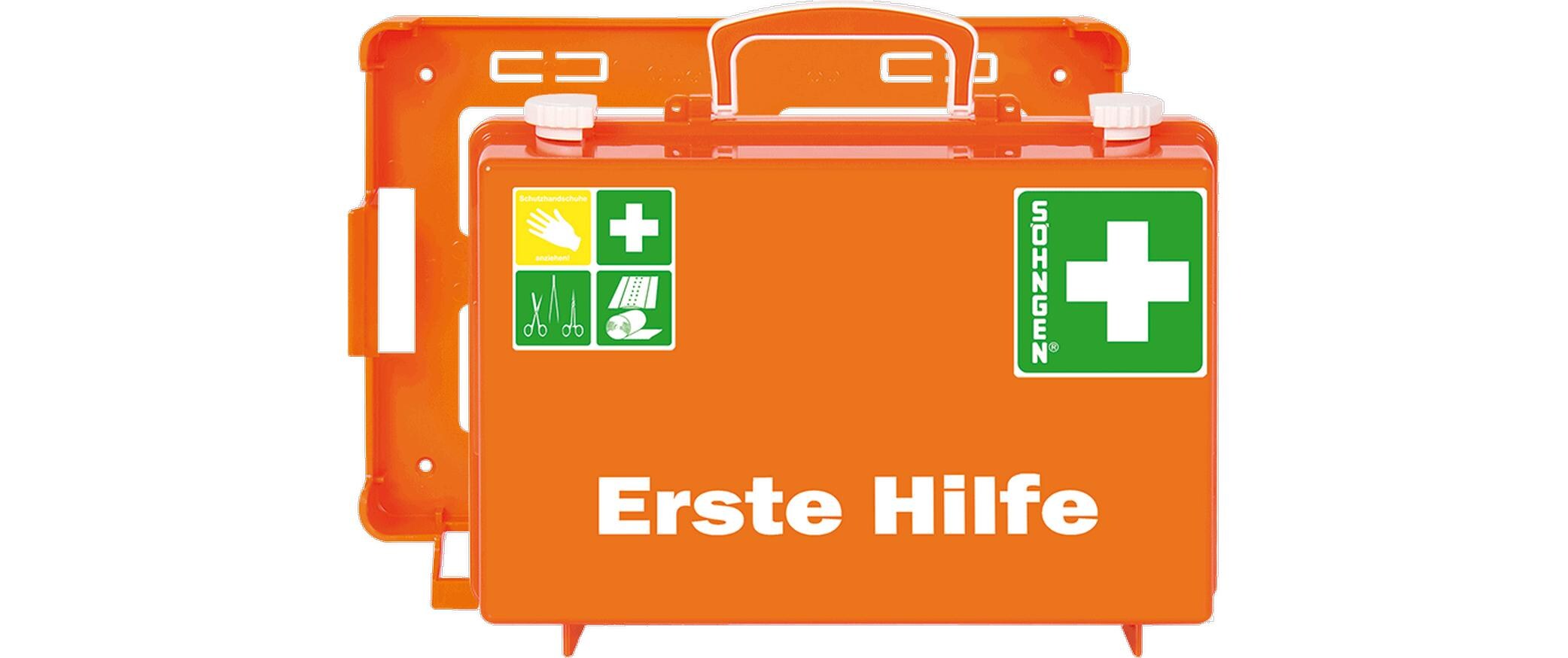 SÖHNGEN Erste-Hilfe-Koffer SN-CD, Orange, leer