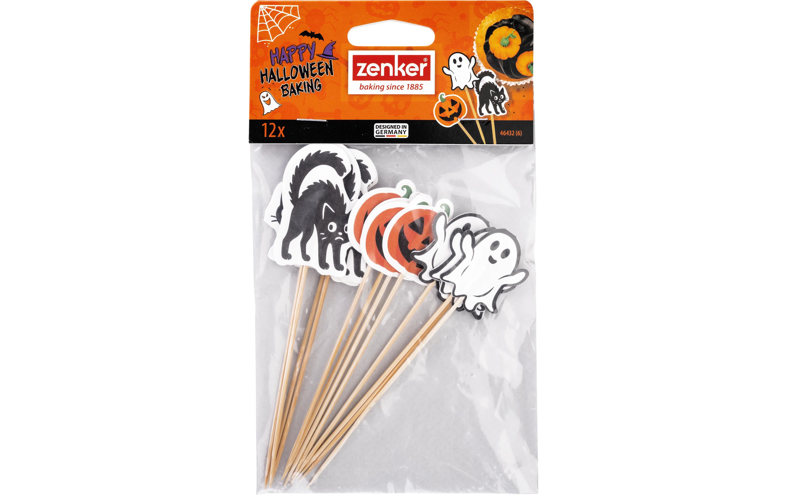 Zenker Picker Kürbis, Gespenst, Katze 12 Stück, Assortiert