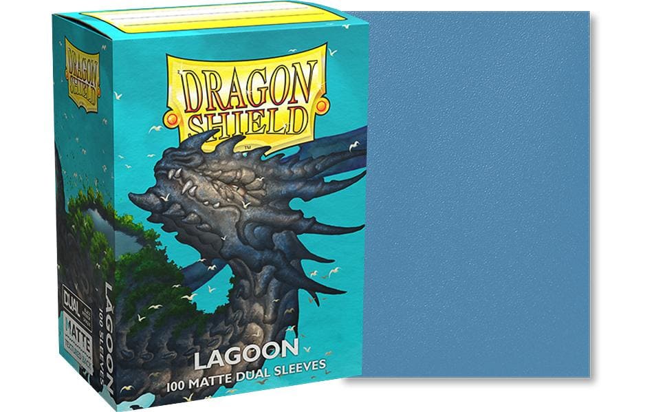 Dragon Shield Kartenhülle Dual Matte: Lagoon Standardgrösse Blaugrau 100