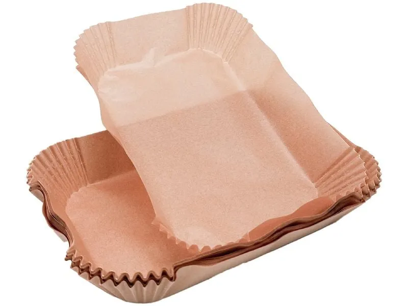 Nerthus Rechteckiges Backpapier für Airfryer 100 Stück