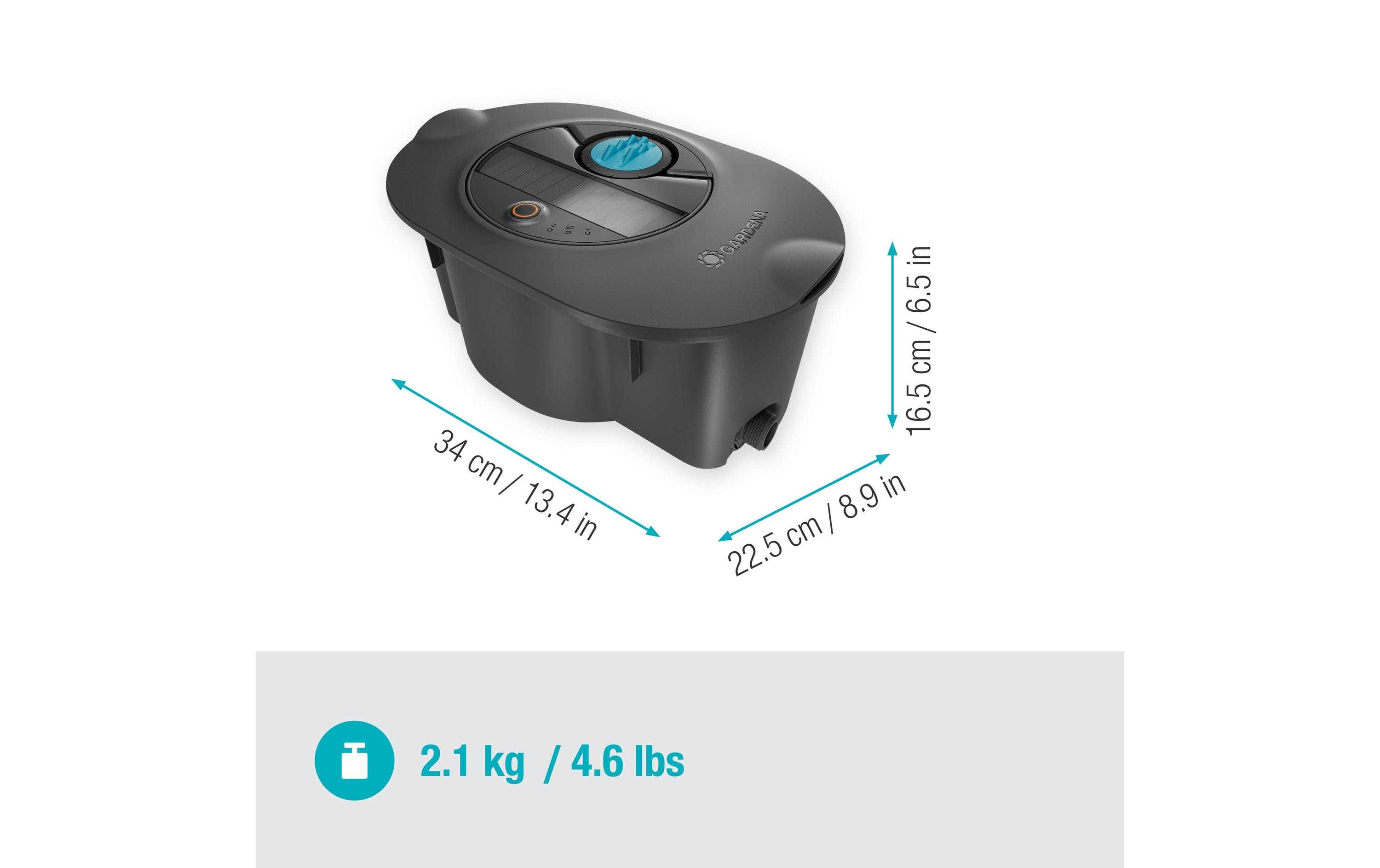 GARDENA Multifunktions-Flächenregner AquaPrecise (unterirdisch)