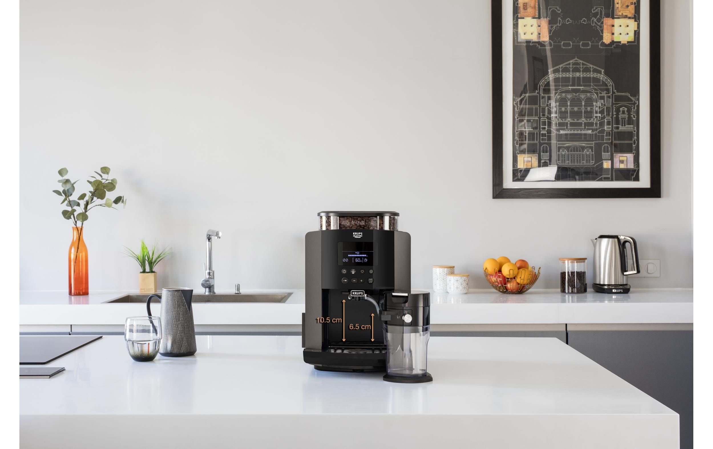 Krups Kaffeevollautomat ARABICA LATTE EA819 Schwarz Krups Kaffeevollautomat ARABICA LATTE EA819 Schwarz