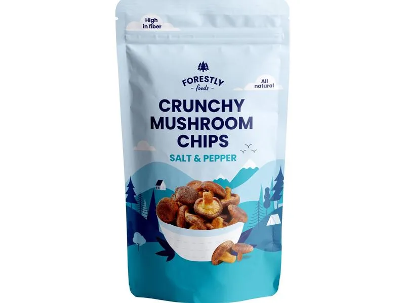 Forestly Foods Crunchy Mushroom Chips – Salz & Pfeffer 50 g