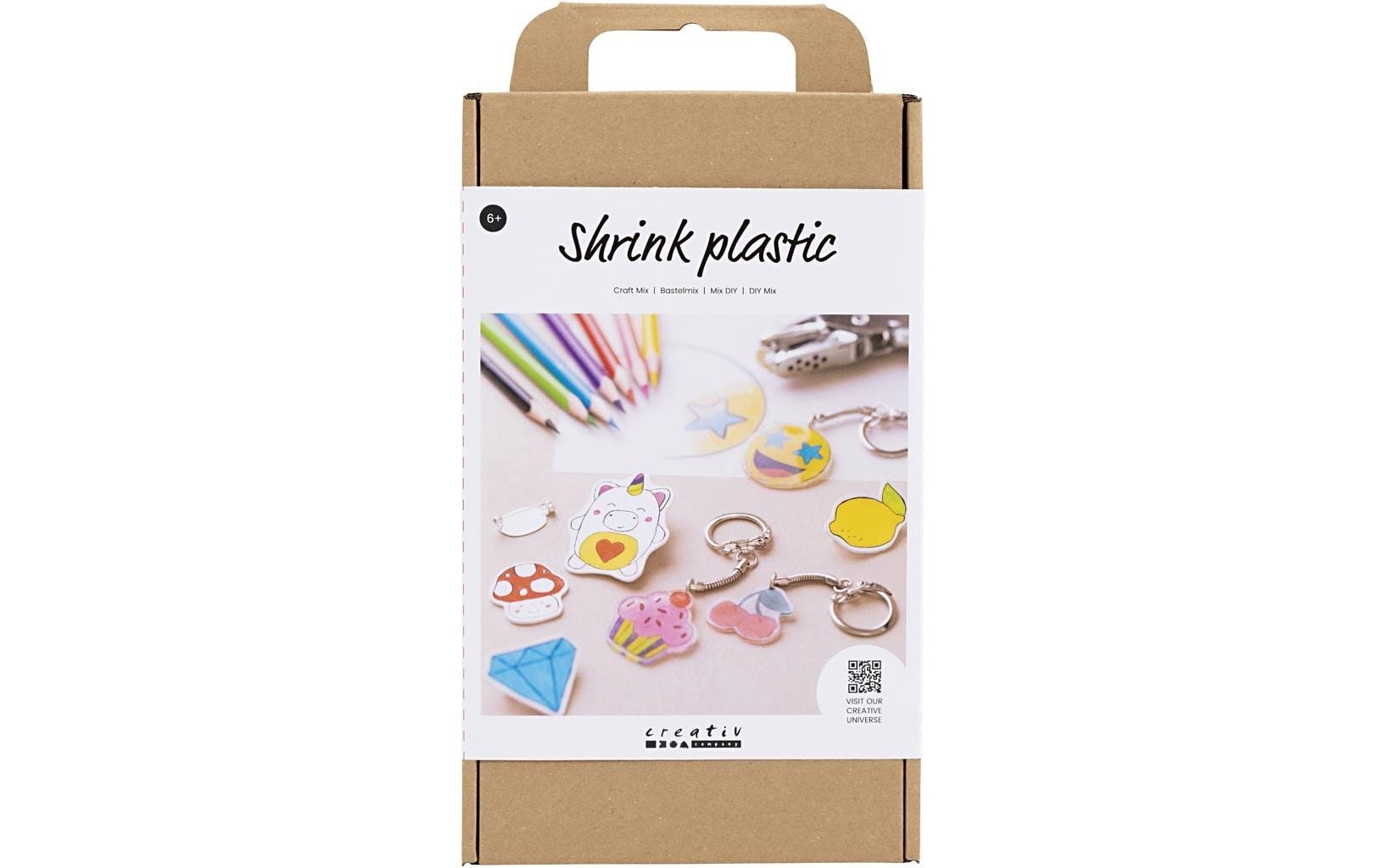 Creativ Company Bastelset Plastikschrumpf Schlüsselbänder