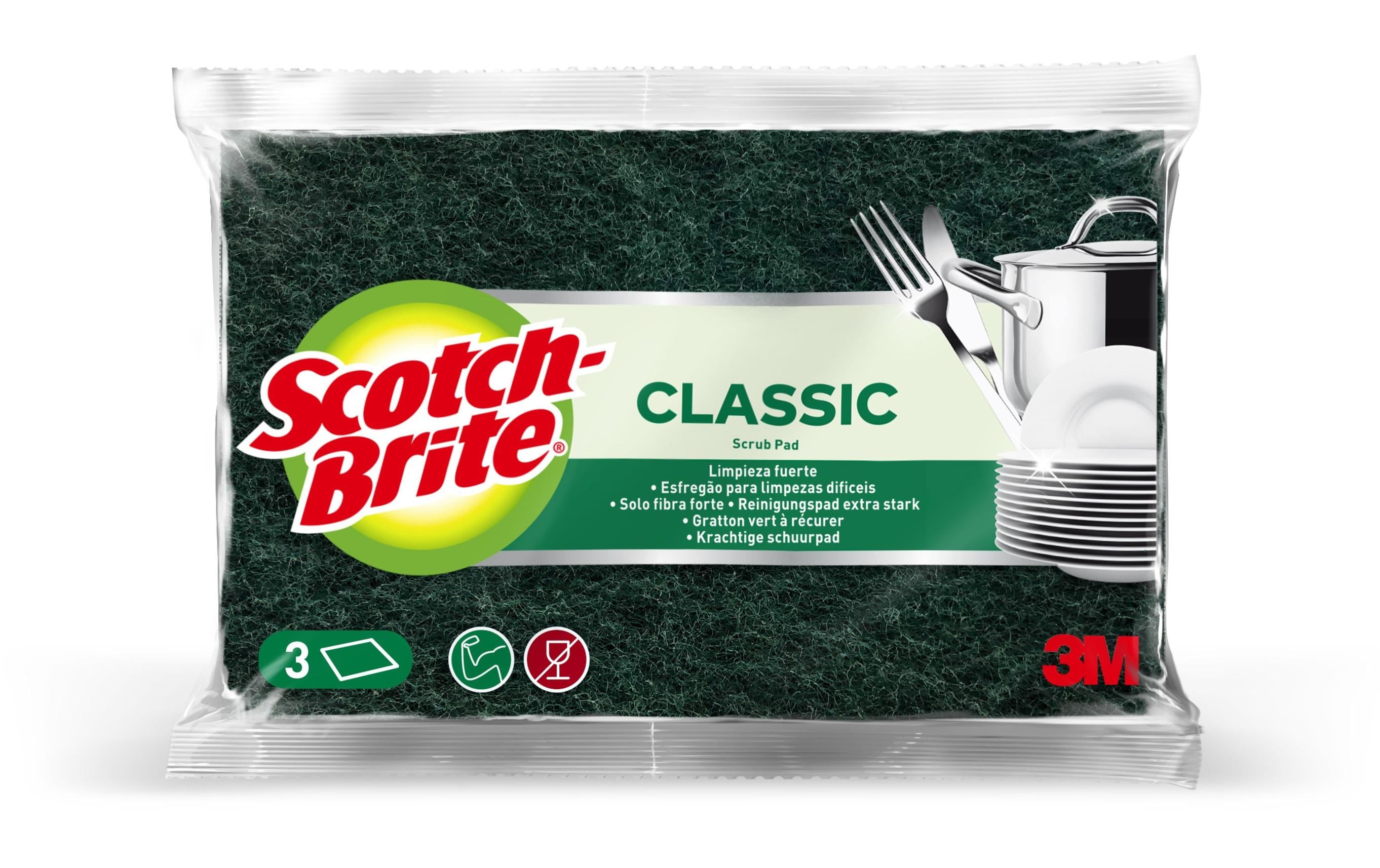 Scotch-Brite Geschirrschwamm Classic extra stark, 3 Stück Scotch-Brite Geschirrschwamm Classic extra stark, 3 Stück