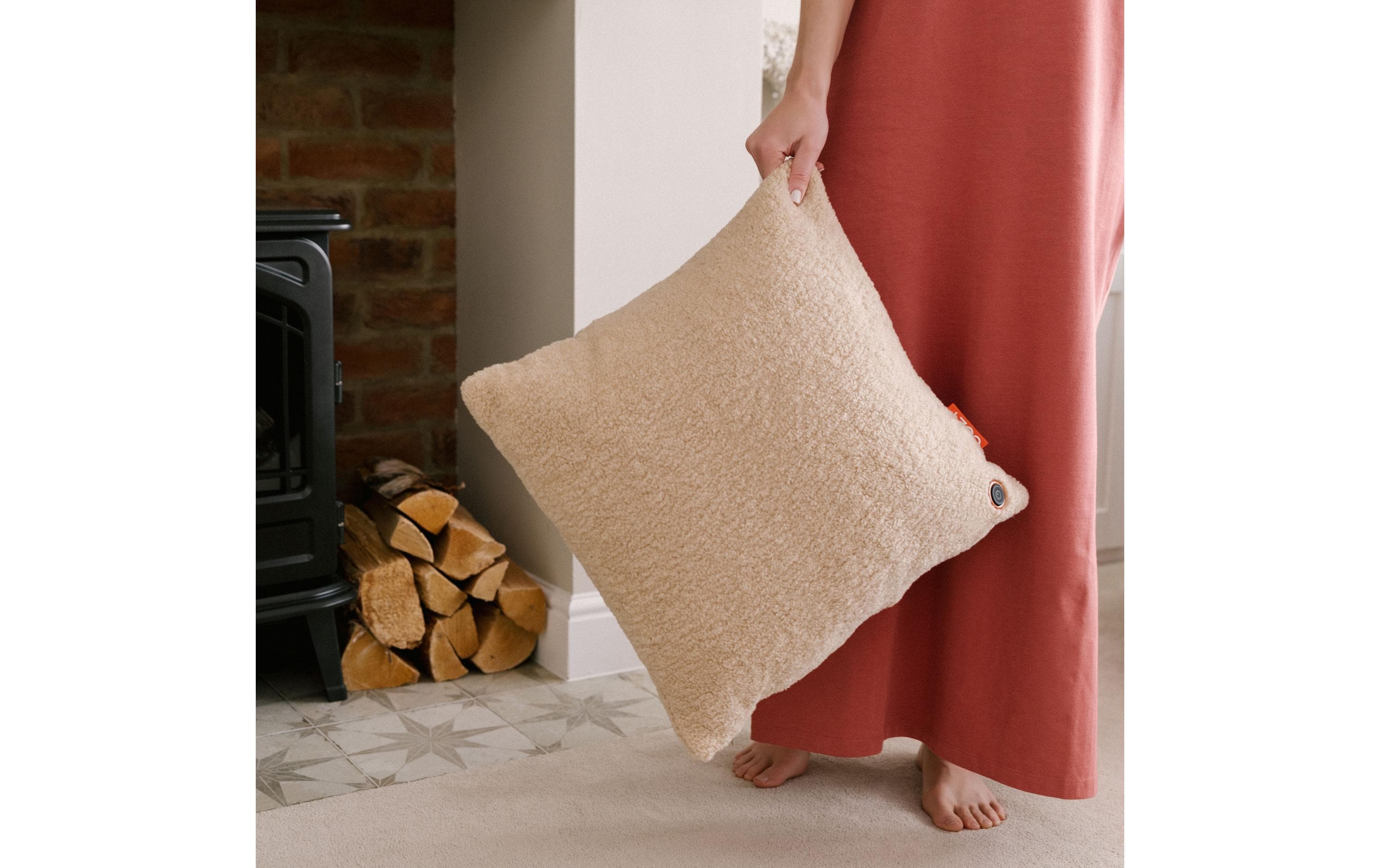 Bodi-Tek Heizkissen Cozy Una Wooly Akkubetrieb, Beige