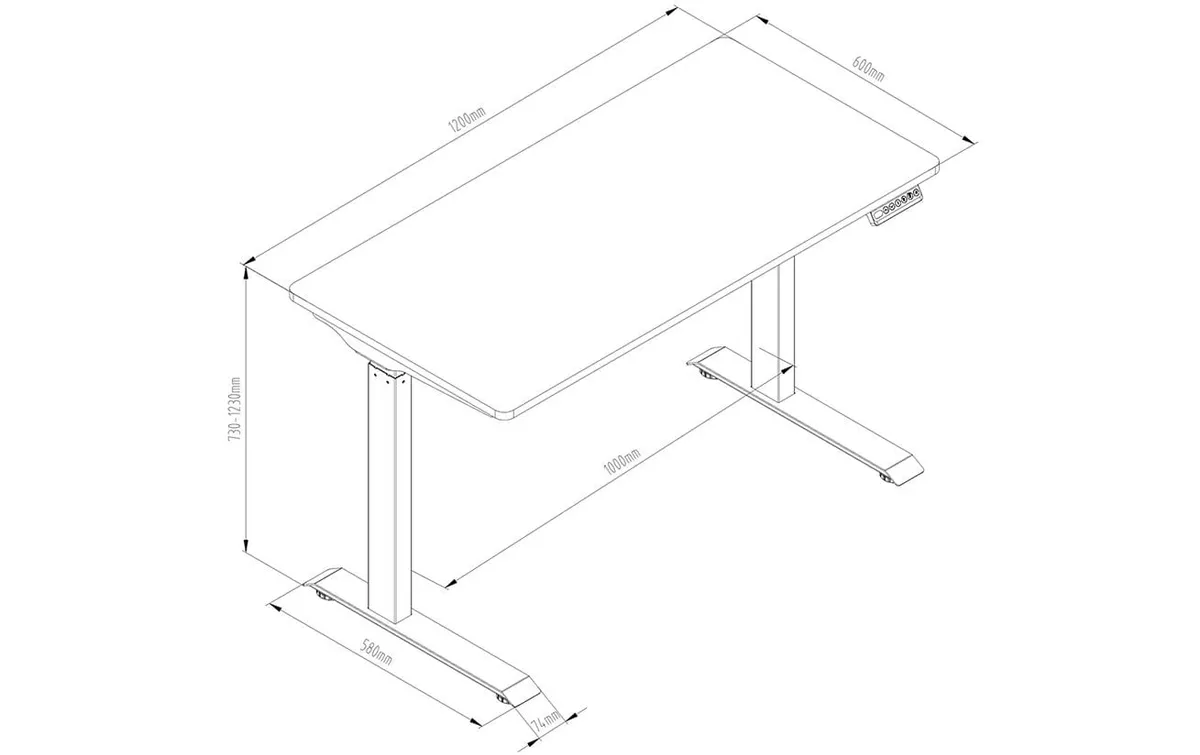 Contini Stehtisch 120 x 60 cm, mit Tischplatte, Weiss