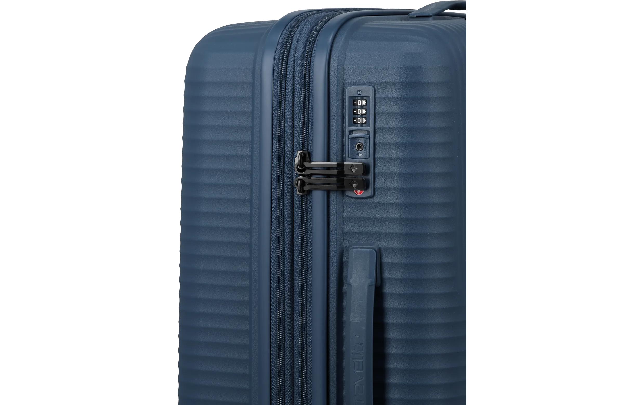 travelite AIR STRIPE Trolley M erweiterbar 86 l Navy