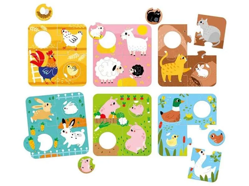 Banana Panda Puzzle Match the Farm Animals Banana Panda Puzzle Match the Farm Animals