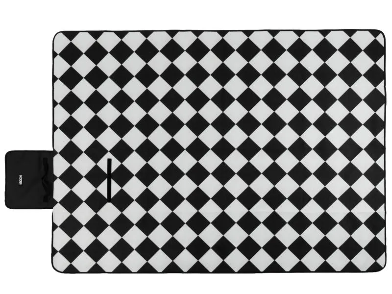 KOOR Picknickdecke Diamond, Schwarz/Weiss 150 x 200 cm KOOR Picknickdecke Diamond, Schwarz/Weiss 150 x 200 cm