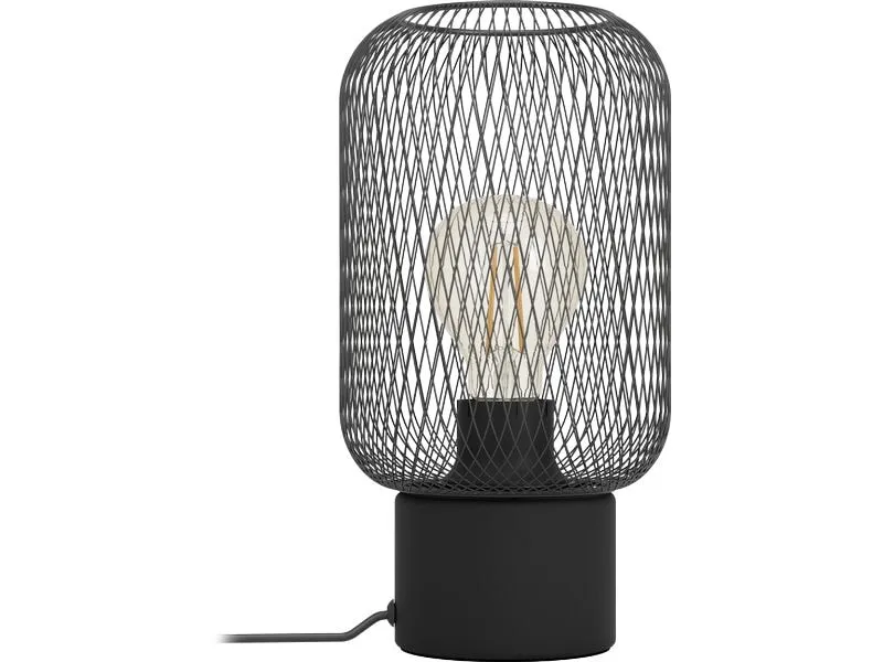 EGLO Leuchten Tischleuchte WRINGTON schwarz exkl. E27 1x60W