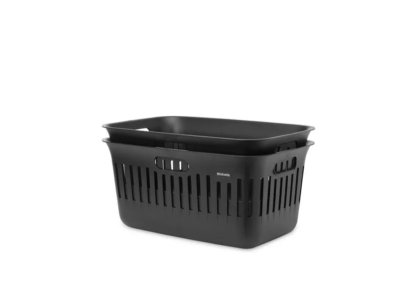 Brabantia Wäschekorb Collect IT 2 x 40 l, Schwarz Brabantia Wäschekorb Collect IT 2 x 40 l, Schwarz