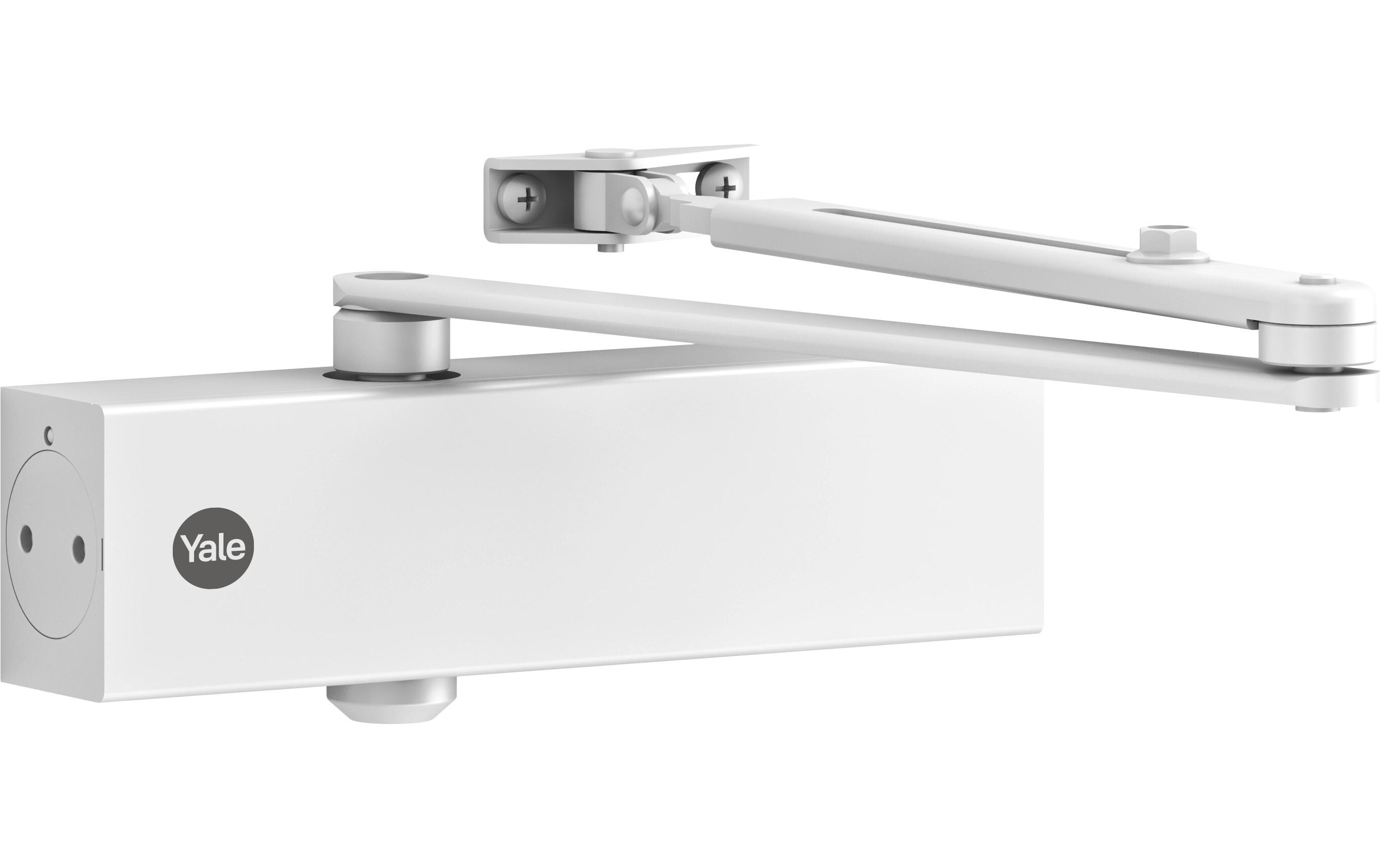 Yale Türschliesser mit Standardarm, Serie 5500 Weiss