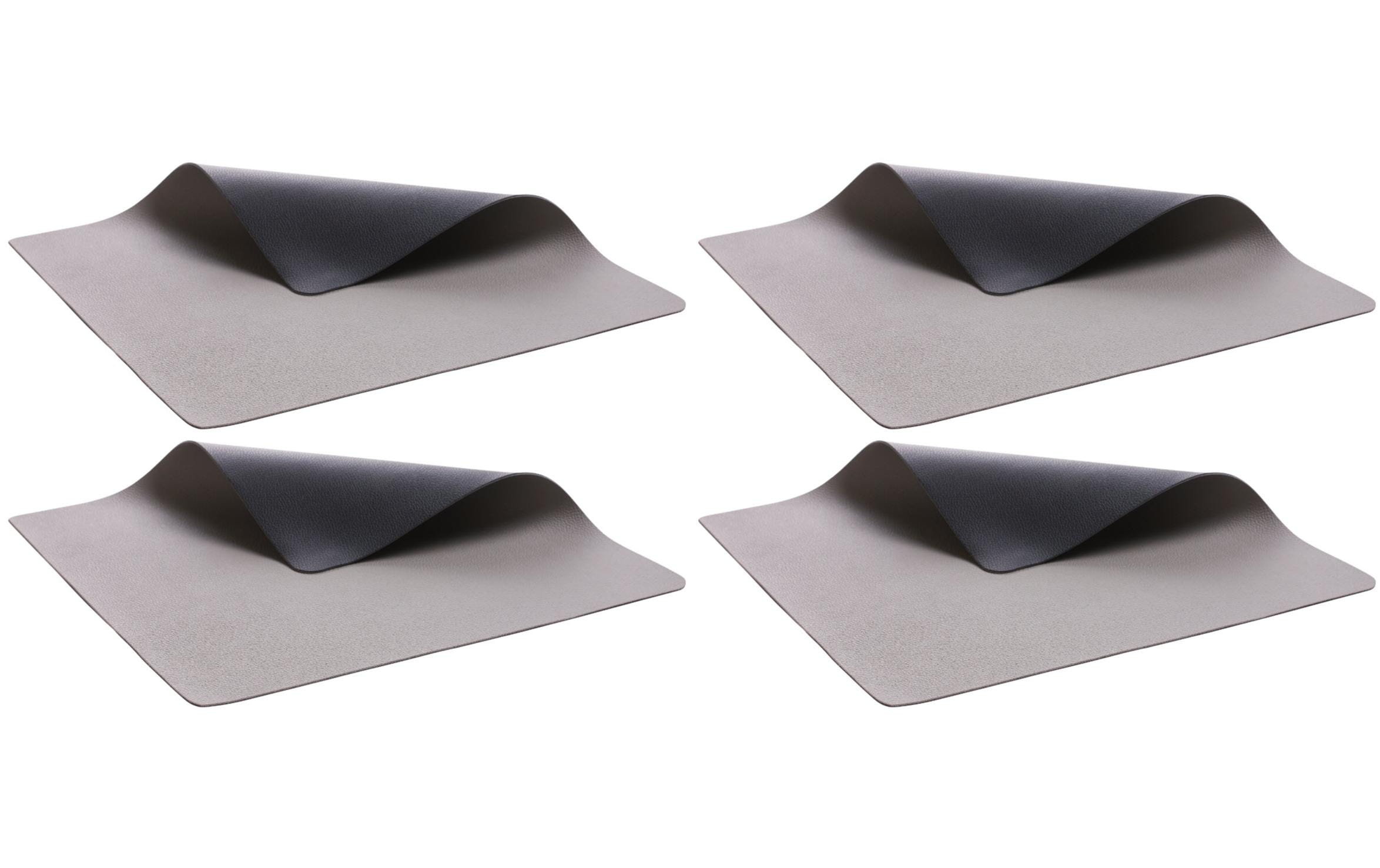 Bitz Tischset 33 cm x 46 cm, 4 Stück, Schwarz/Grau