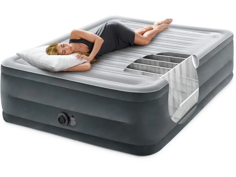 Intex Luftbett Dura Beam Deluxe Queen 152 x 203 x 56 cm Intex Luftbett Dura Beam Deluxe Queen 152 x 203 x 56 cm