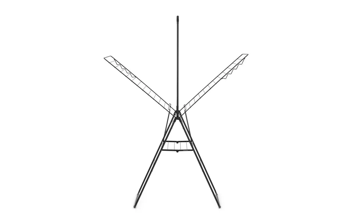 Brabantia Standtrockner HangOn mit Stange 25 m, Schwarz Brabantia Standtrockner HangOn mit Stange 25 m, Schwarz