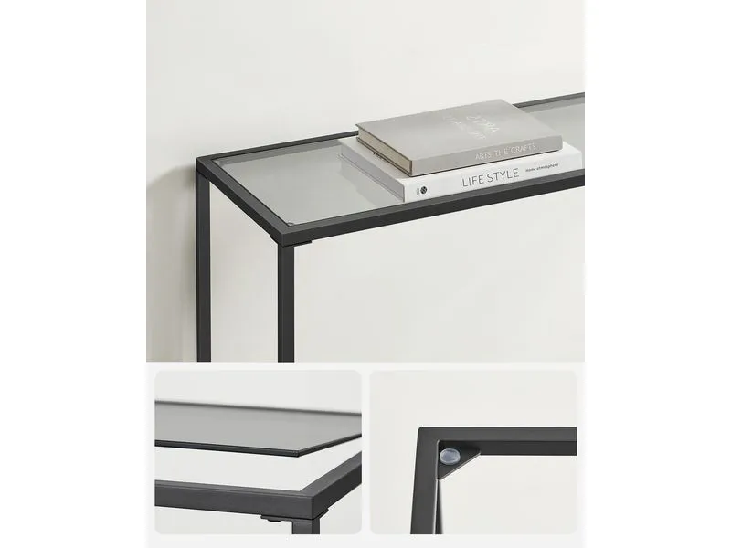 VASAGLE Konsolentisch 100.5 x 80 cm, Schwarz