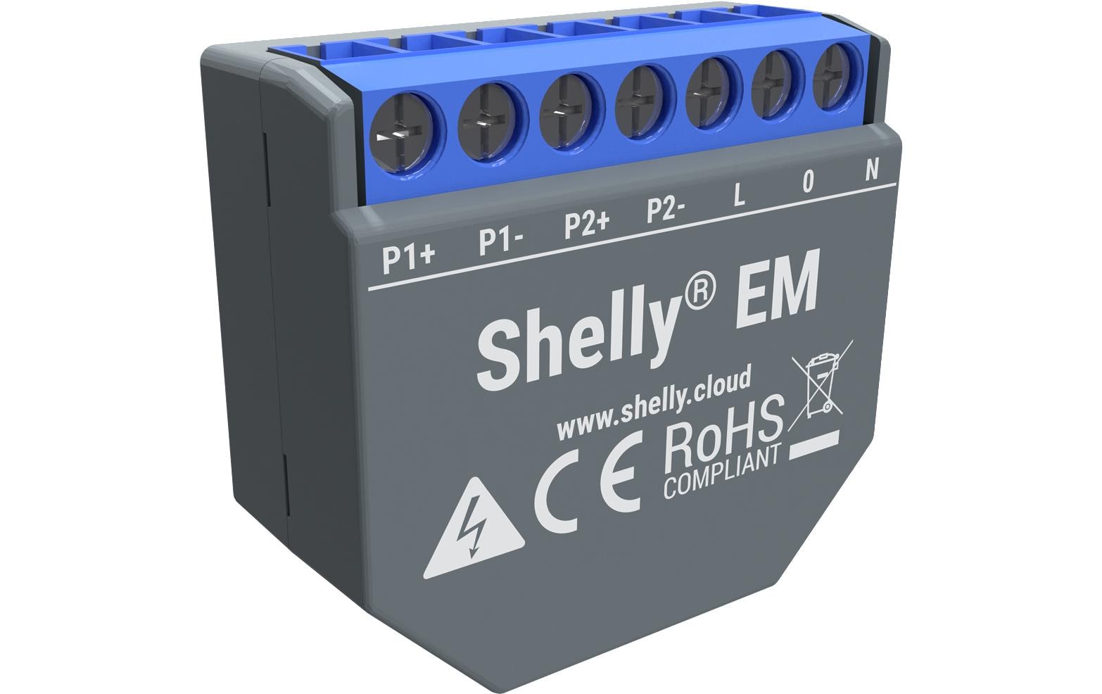 Shelly EM WiFi-Energy Meter inkl. 50 A Stromwandlerklemme