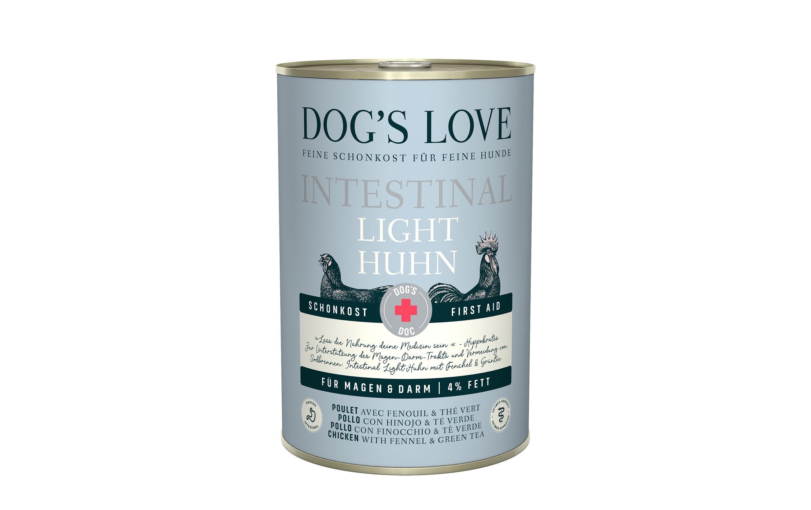 Dog's Love Nassfutter DOC Schonkost mit Huhn, 400 g