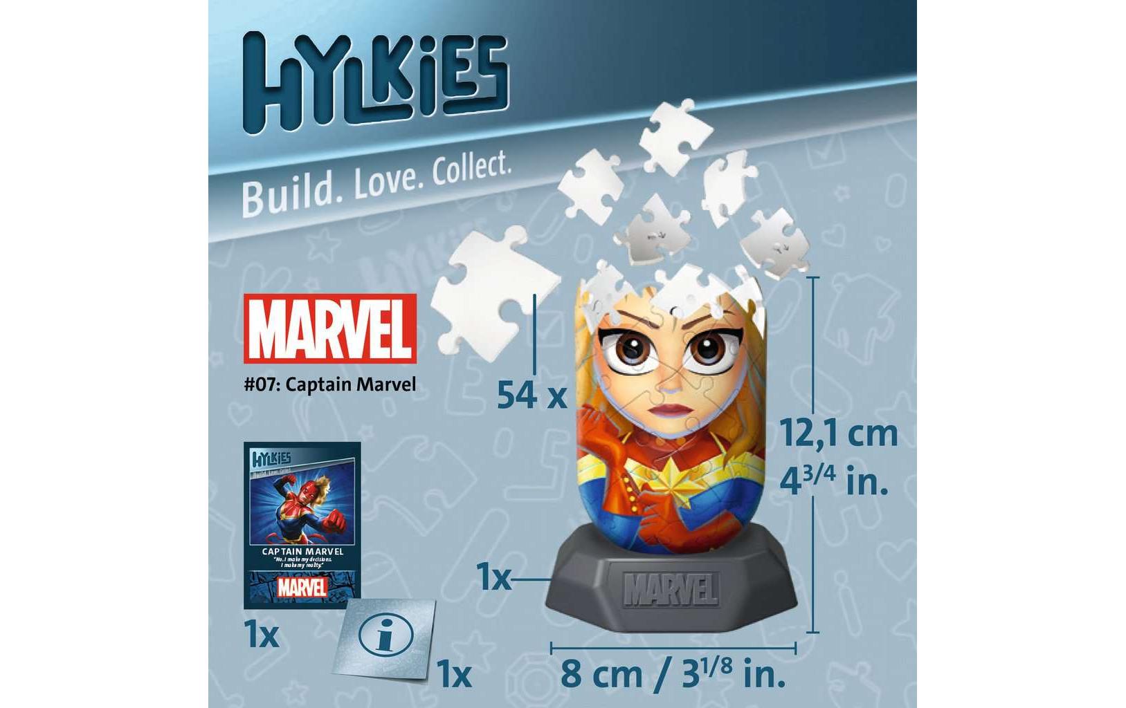 Ravensburger 3D Puzzle Hylkies #07 Captain Marvel 54 Teile
