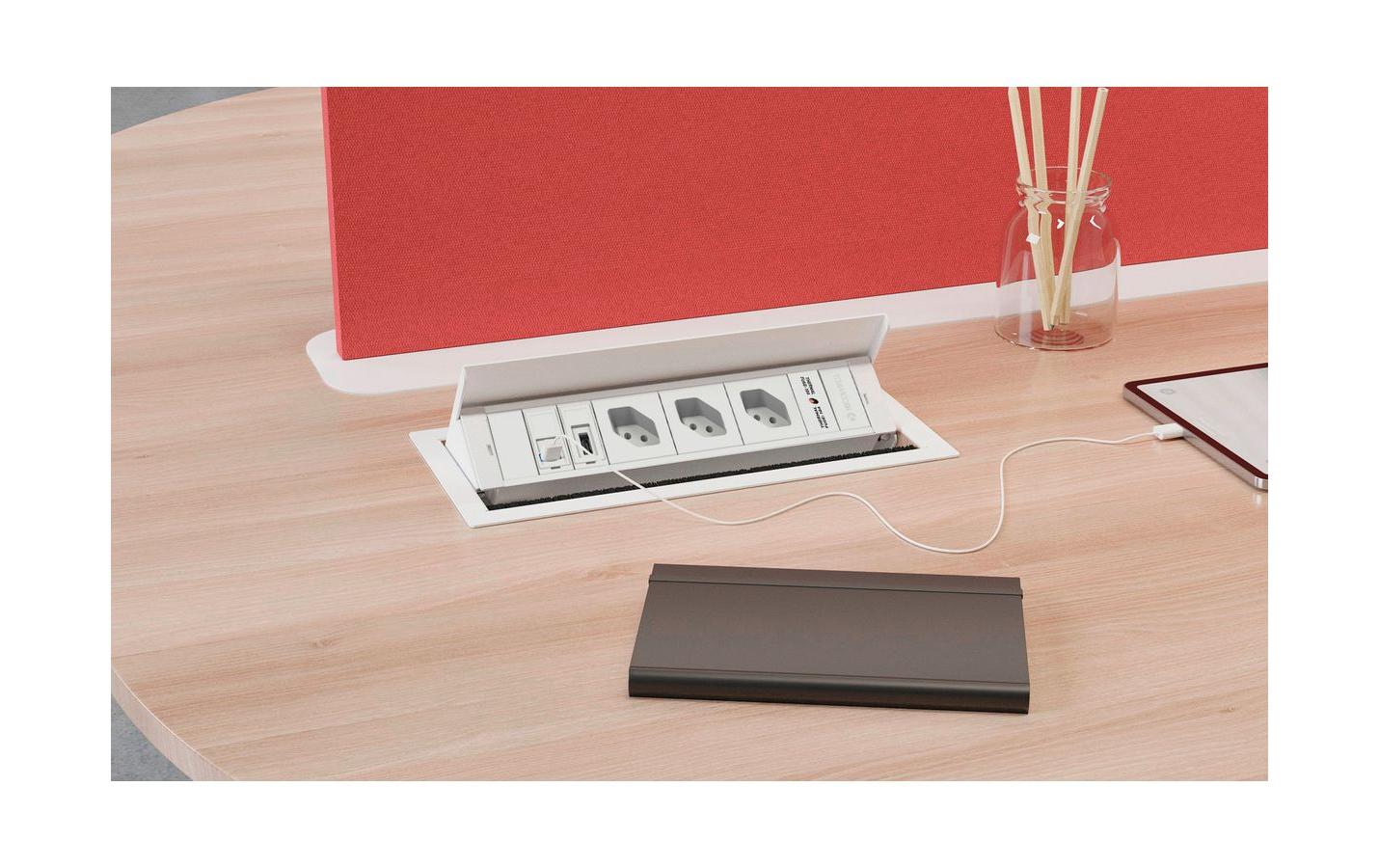 max connect Einbaurahmen BOX S 3-Fach Schwarz