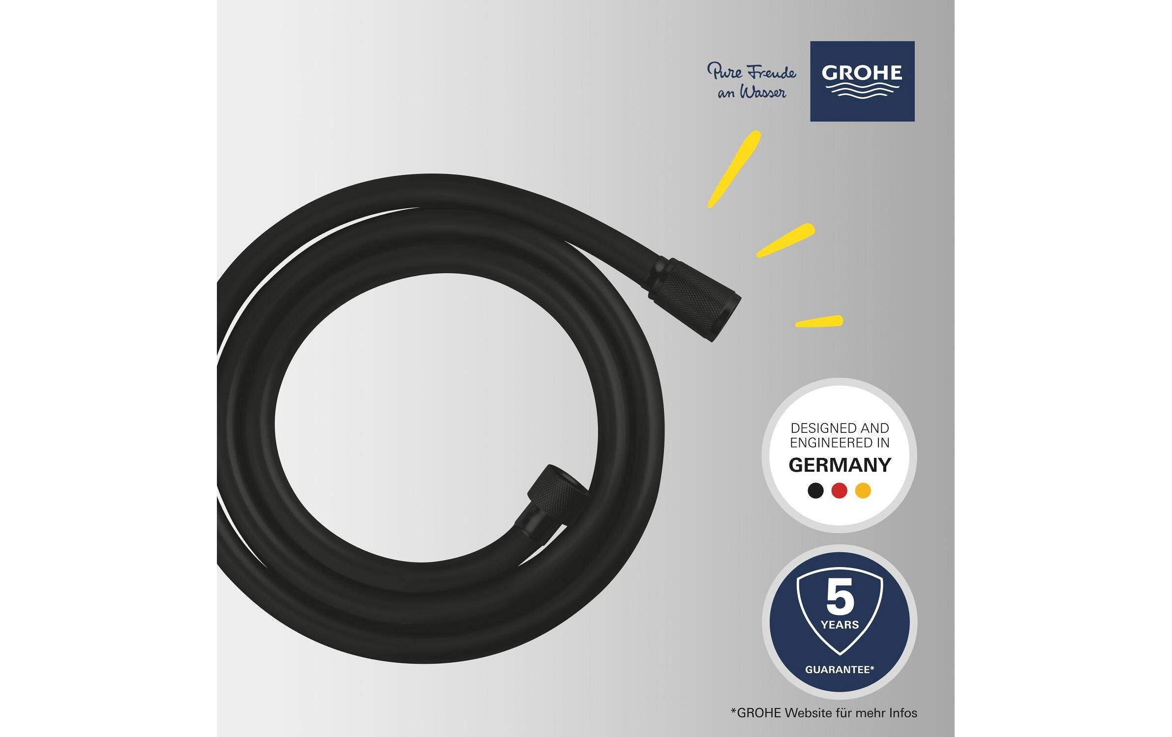 GROHE Duschbrauseschlauch VitalioFlex Trend 1500 mm Mattschwarz