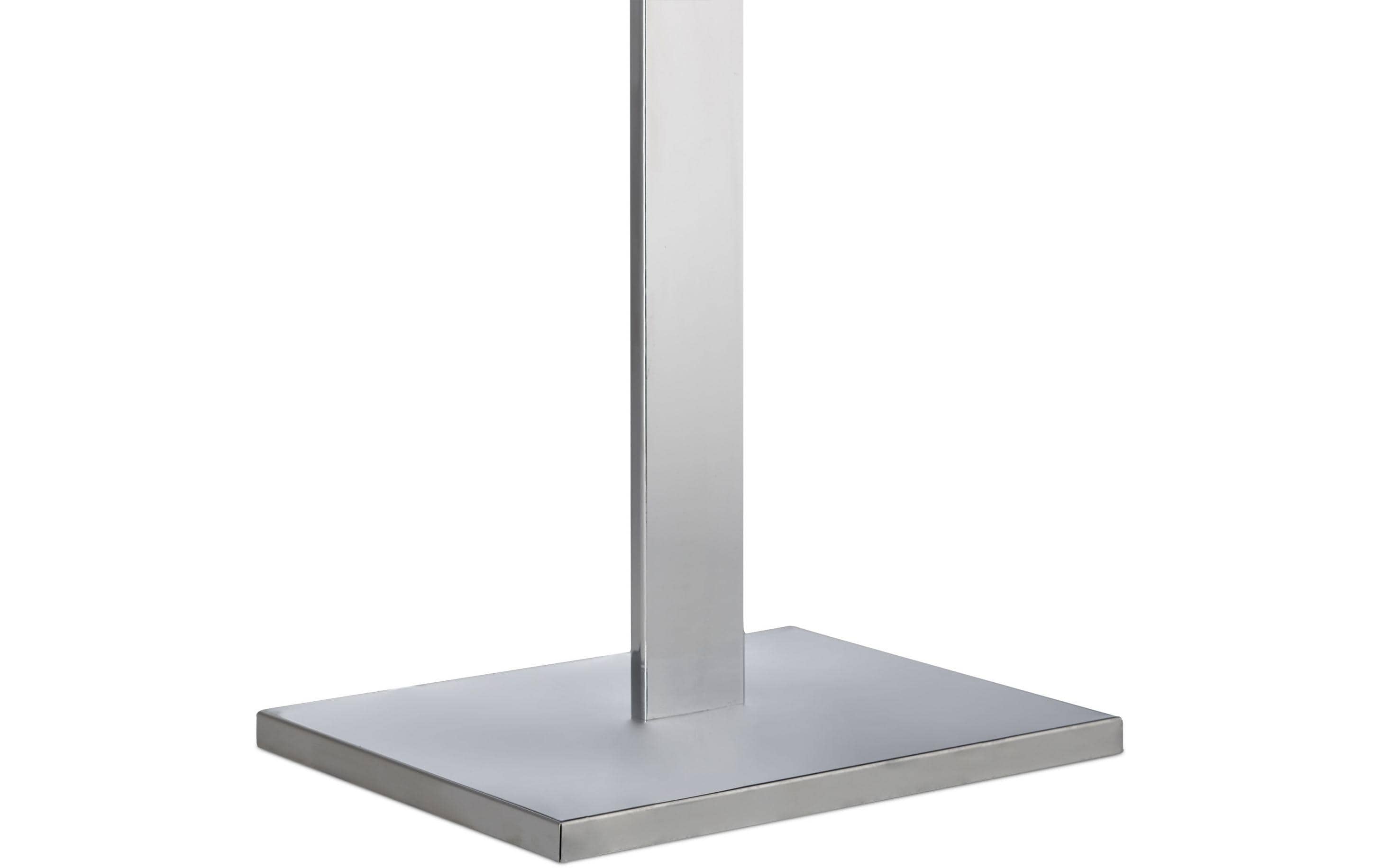 relaxdays Garderobenständer 111 x 45 x 21 cm, Silber