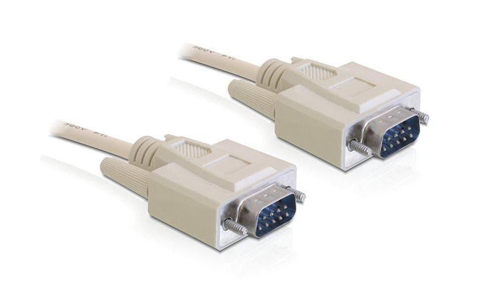 Delock Anschlusskabel RS-232 DB9 - RS-232 DB9 (m-m) 1 m Delock Anschlusskabel RS-232 DB9 - RS-232 DB9 (m-m) 1 m